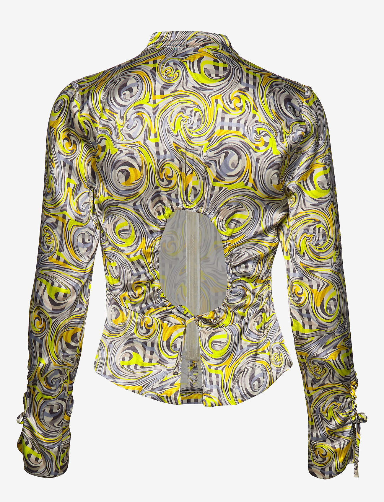 Ganni - Heavy Satin Blouse - multicolour - 1