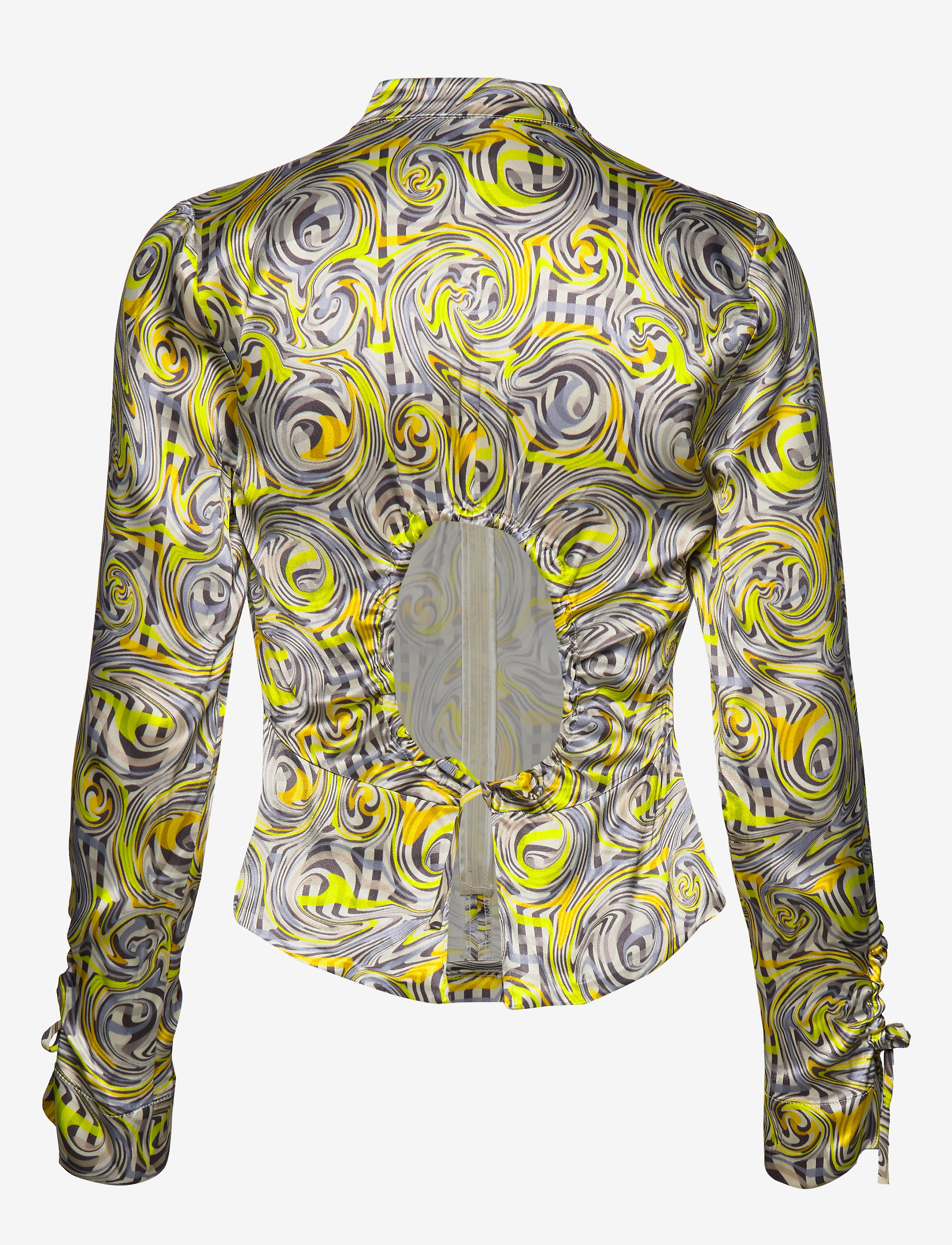 Ganni - Heavy Satin Blouse - multicolour - 1