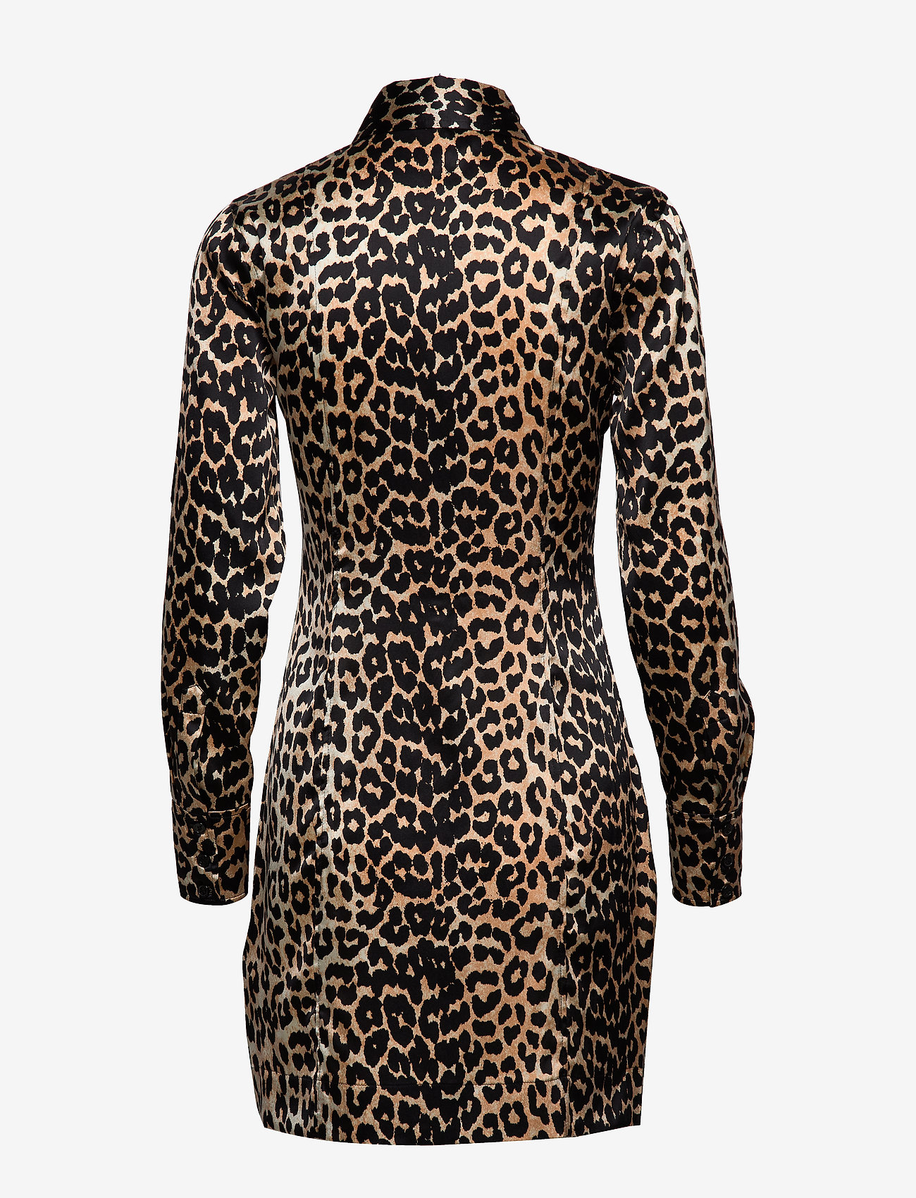 Ganni - Silk Stretch Satin - leopard - 1