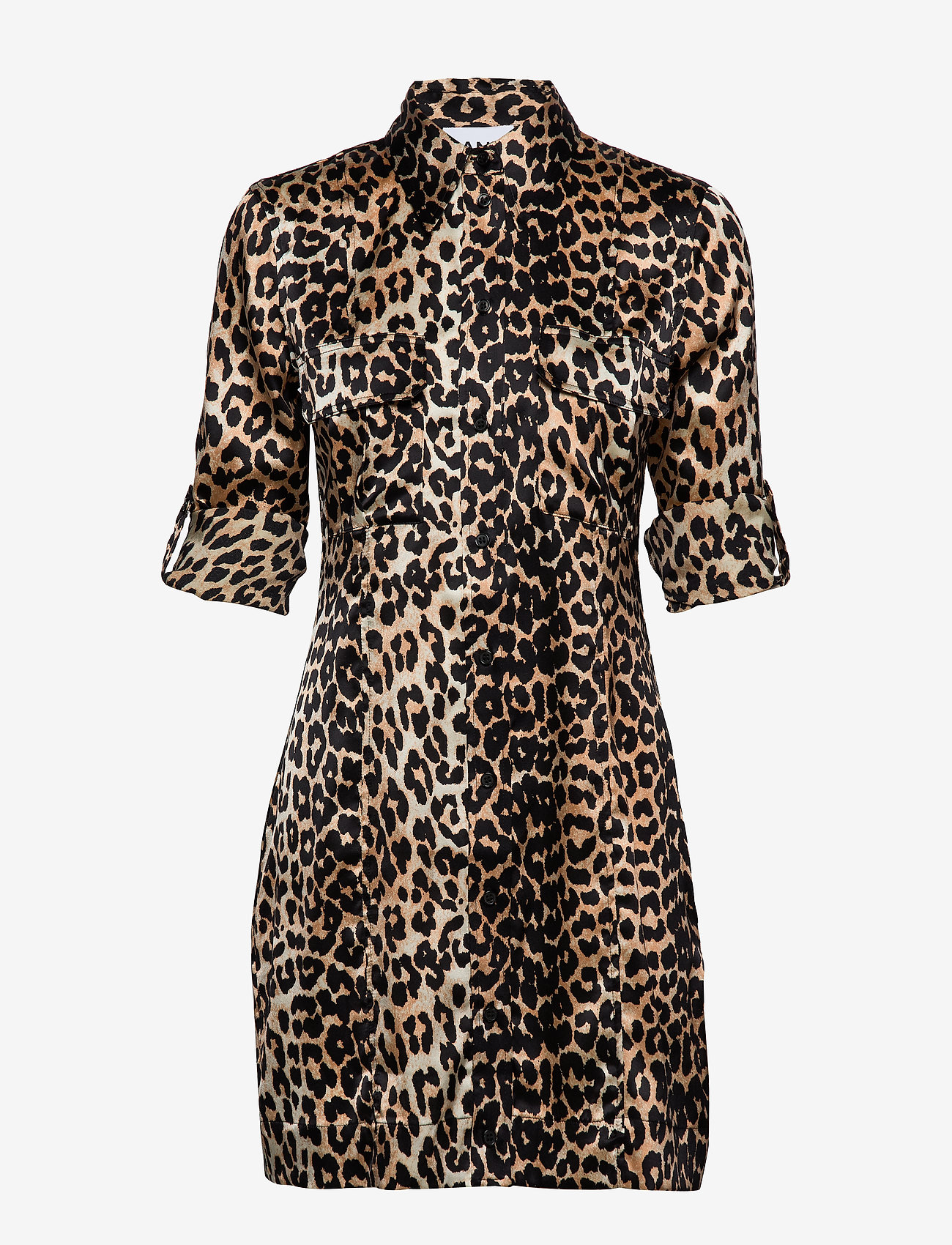Ganni - Silk Stretch Satin - leopard - 3