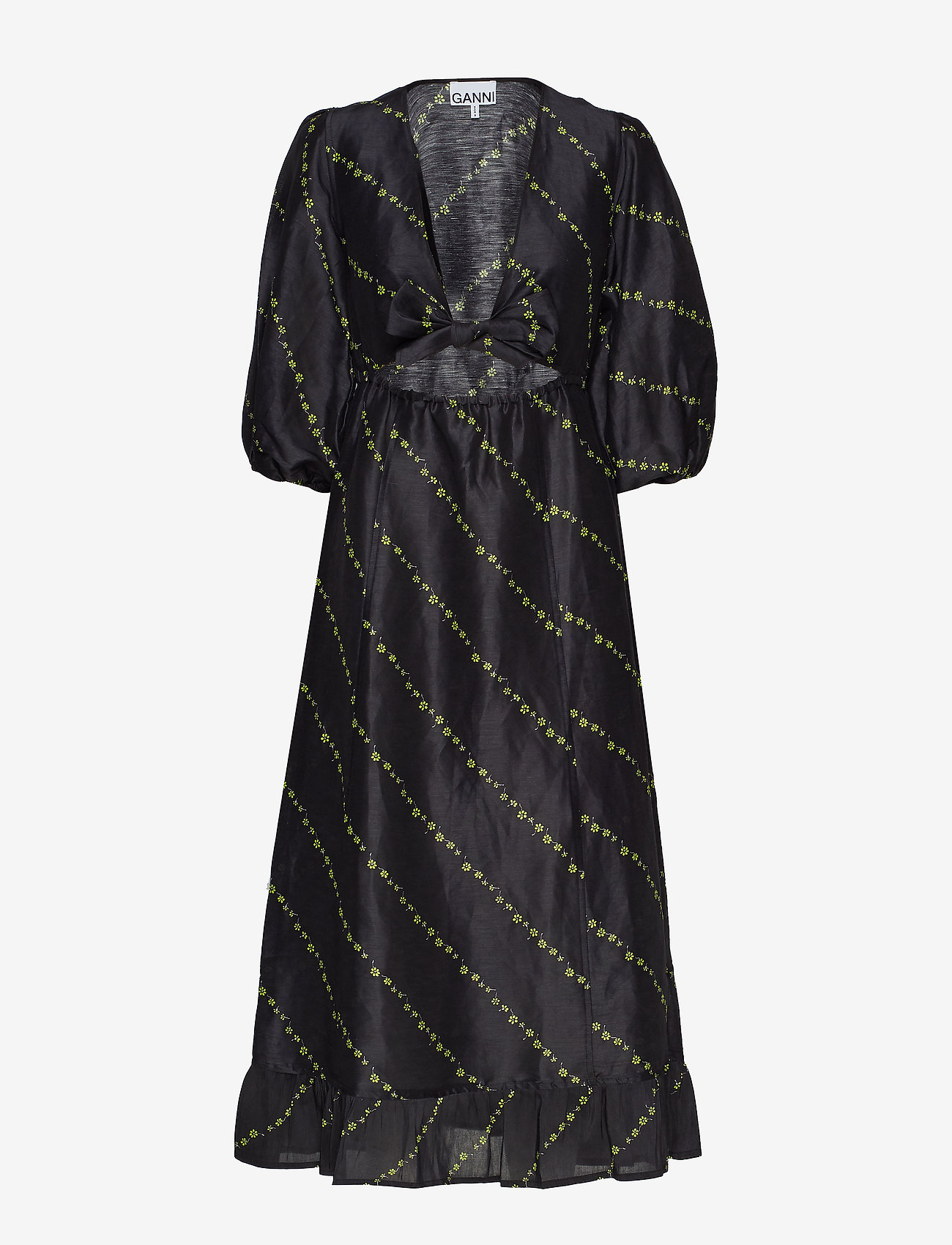 Ganni - Silk Linen - black - 0