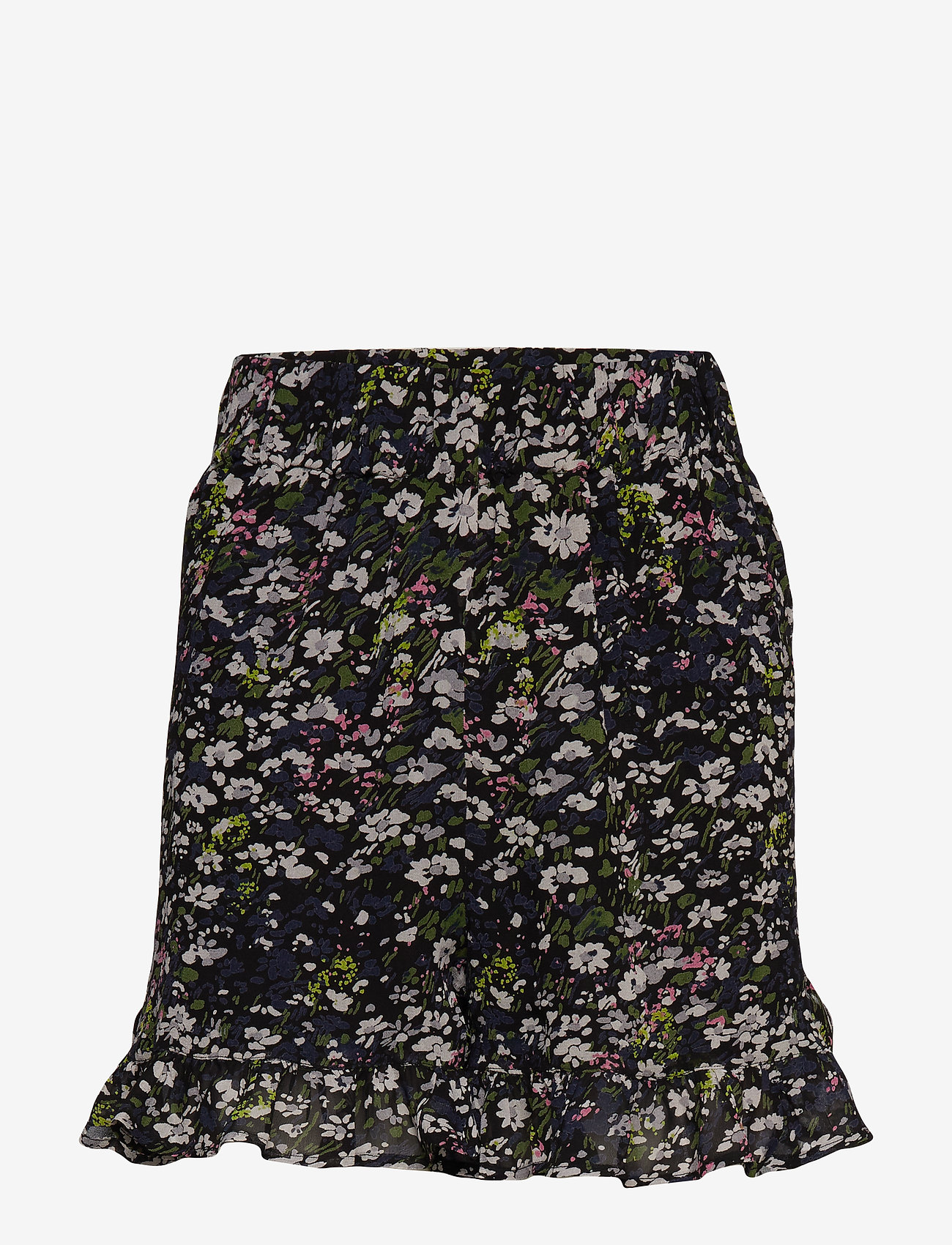 Ganni - Printed Georgette - black - 0