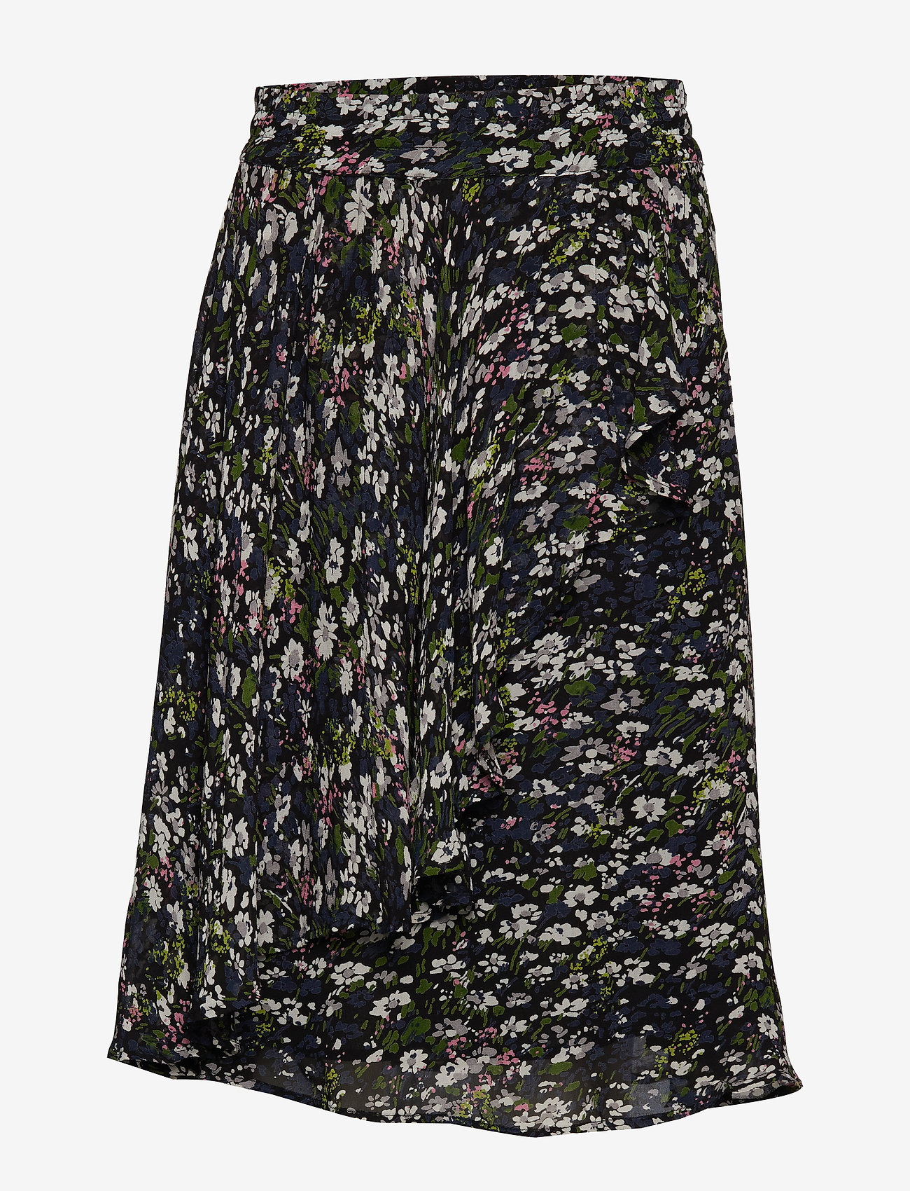 Ganni - Printed Georgette - black - 0