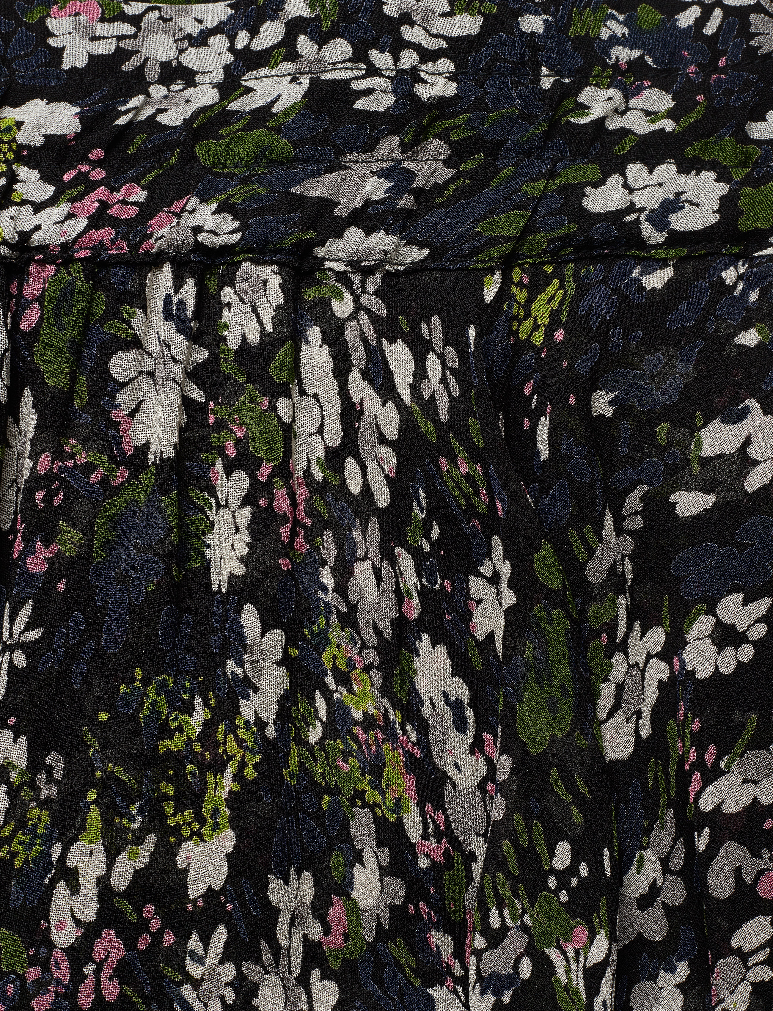 Ganni - Printed Georgette - black - 2