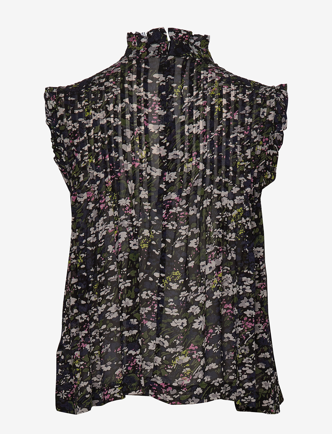Ganni - Printed Georgette - black - 1