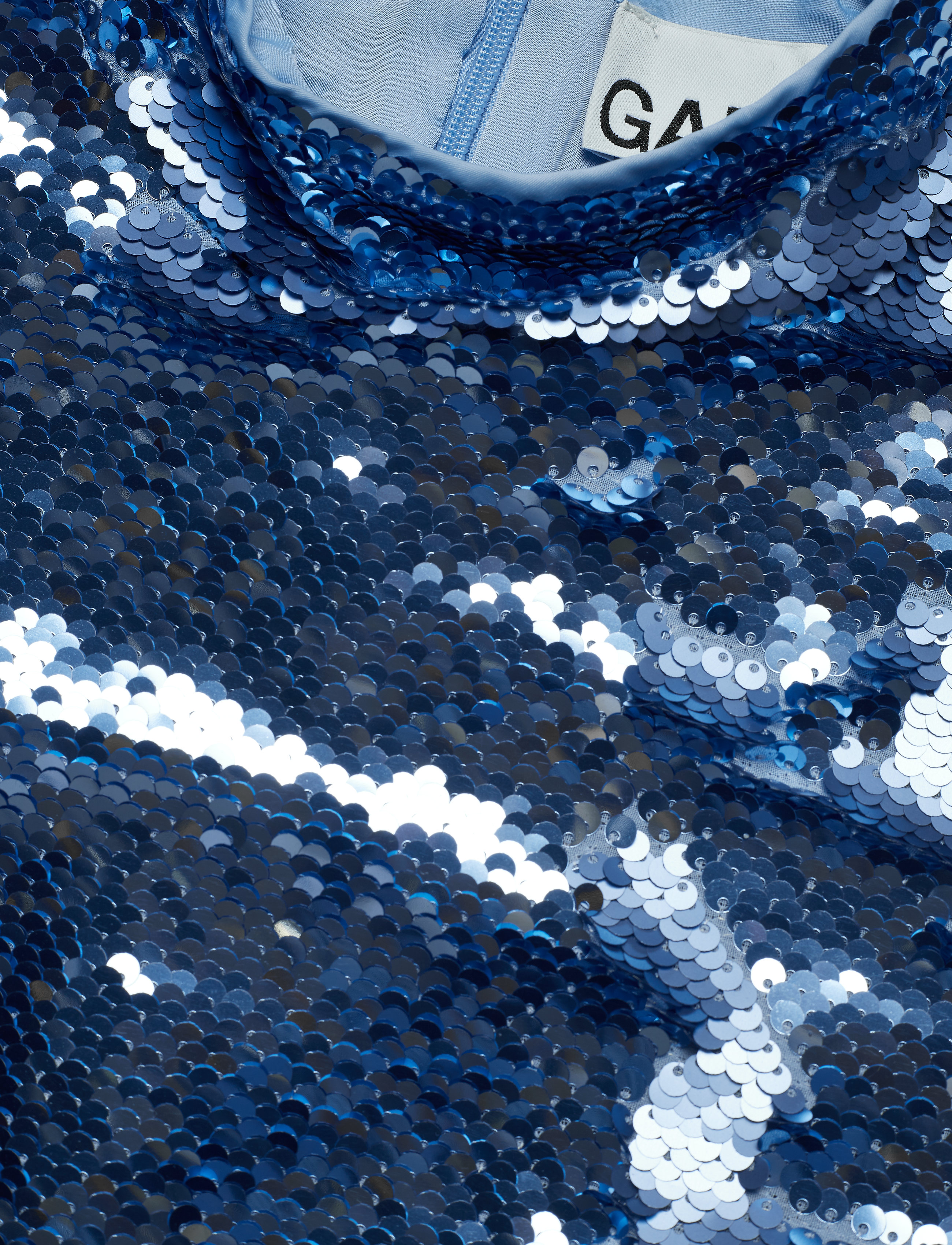 Ganni - Sequins Mini Dress - forever blue - 4