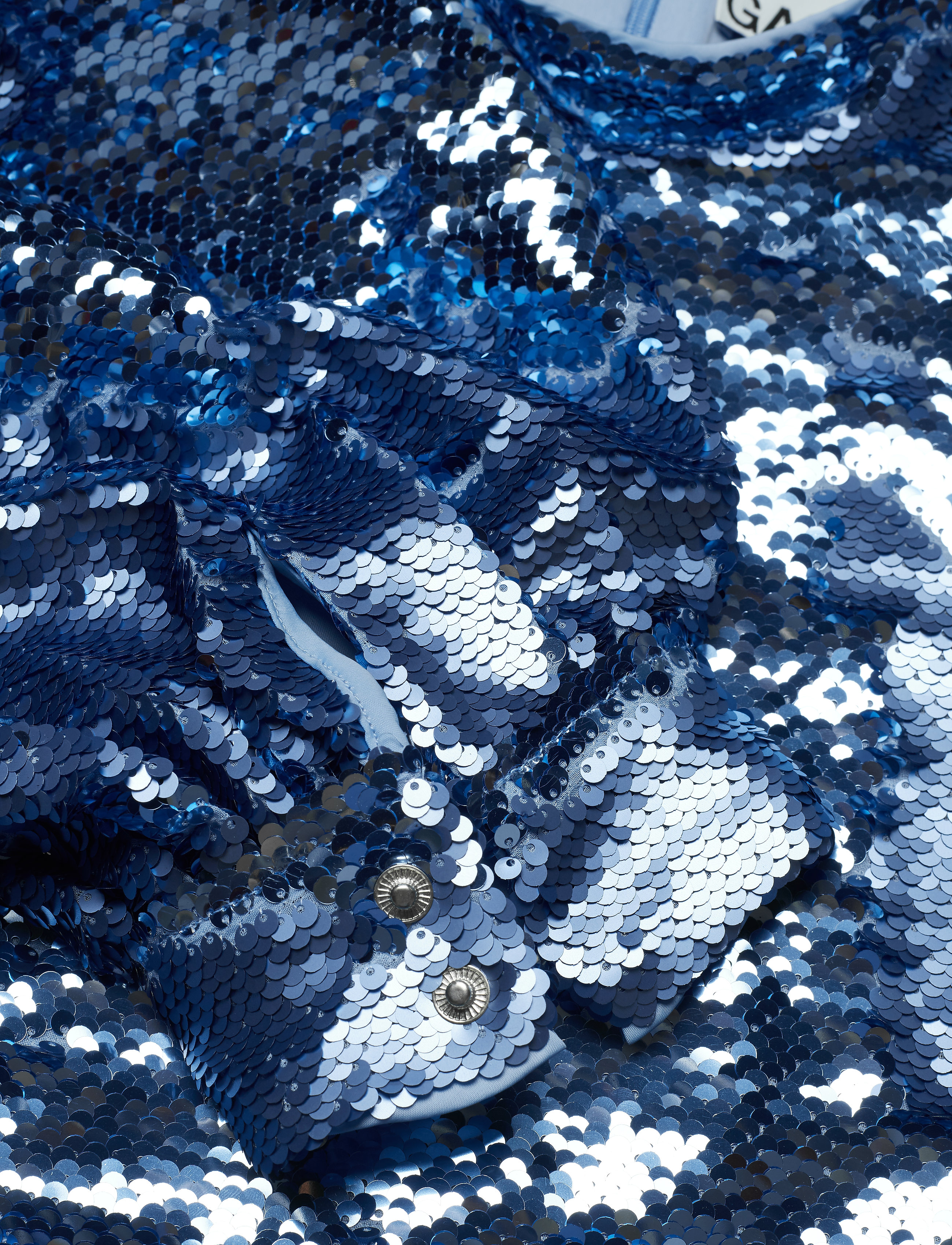 Ganni - Sequins Mini Dress - forever blue - 5