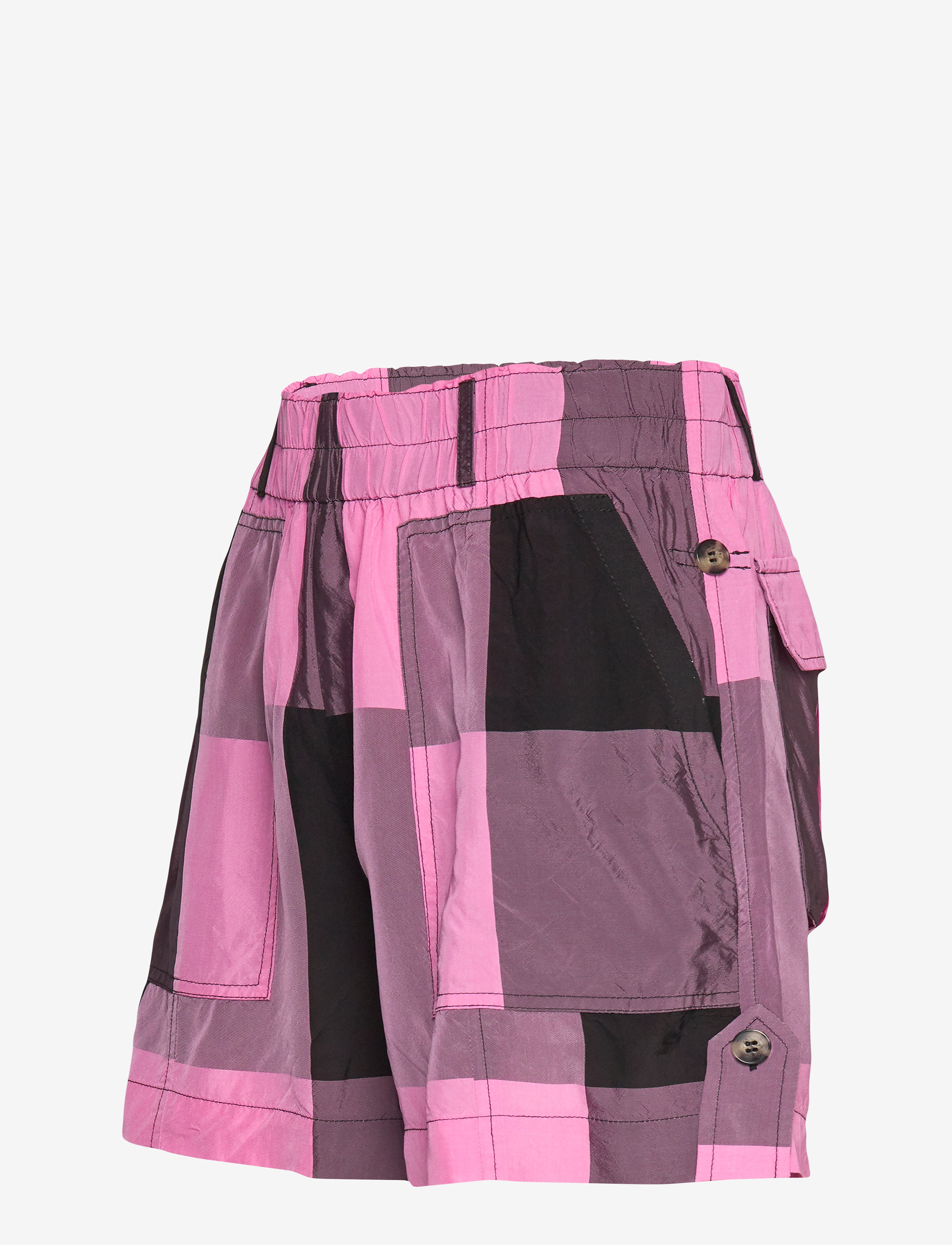 Ganni - Viscose Check - moonlight mauve - 2