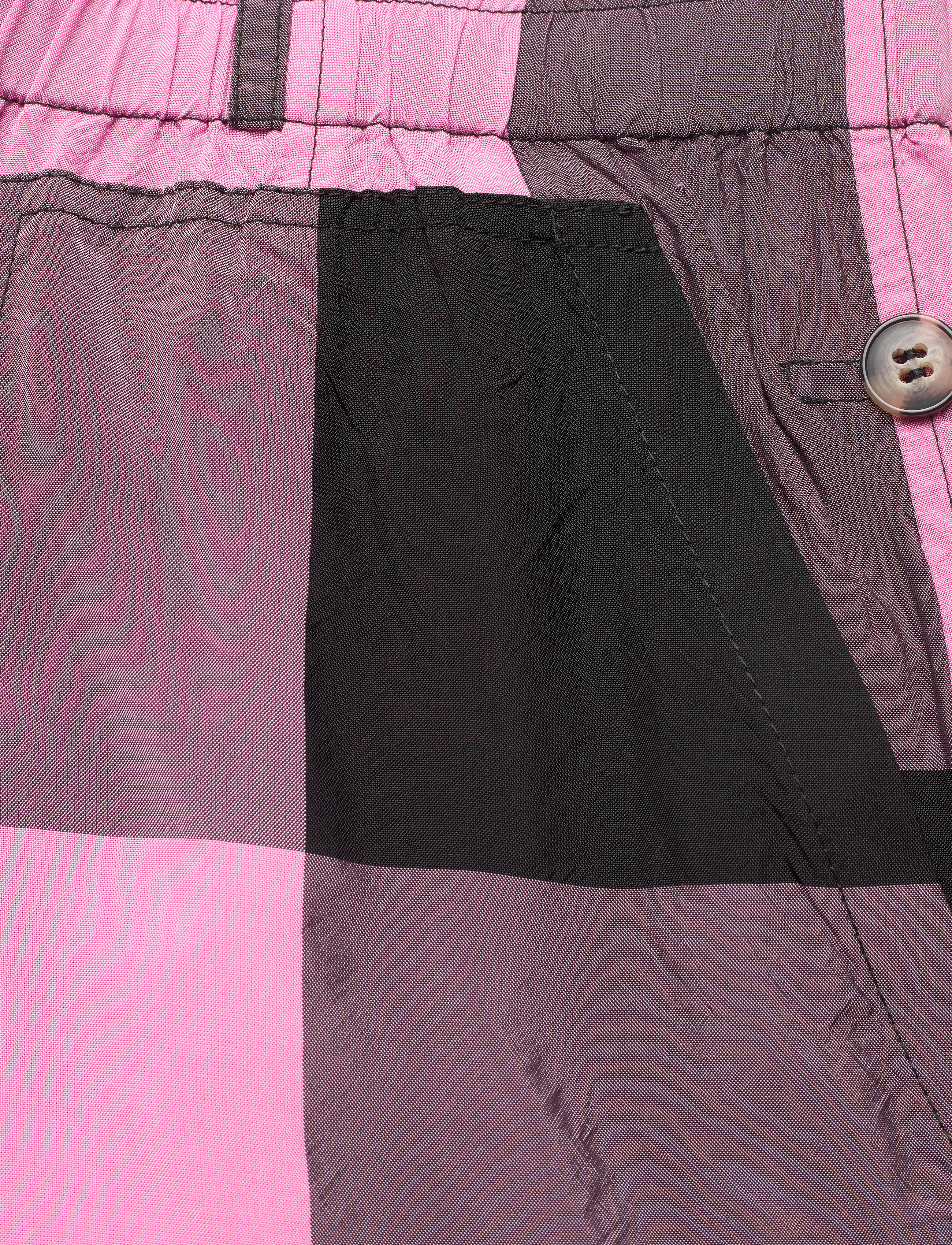 Ganni - Viscose Check - moonlight mauve - 3