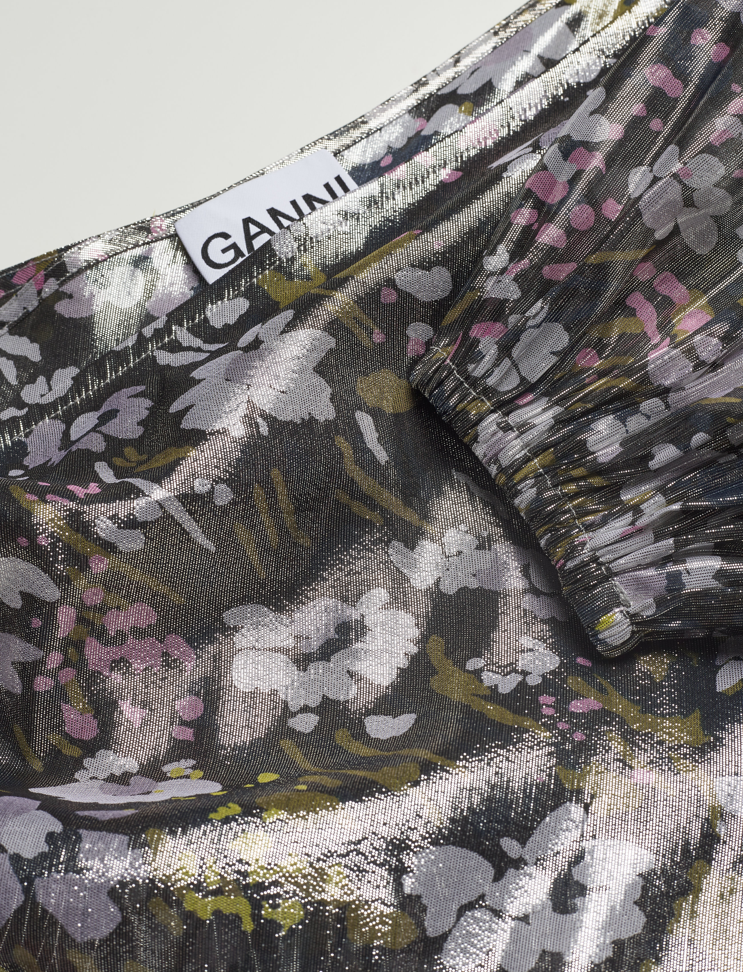 Ganni - Lurex Silk - black - 2