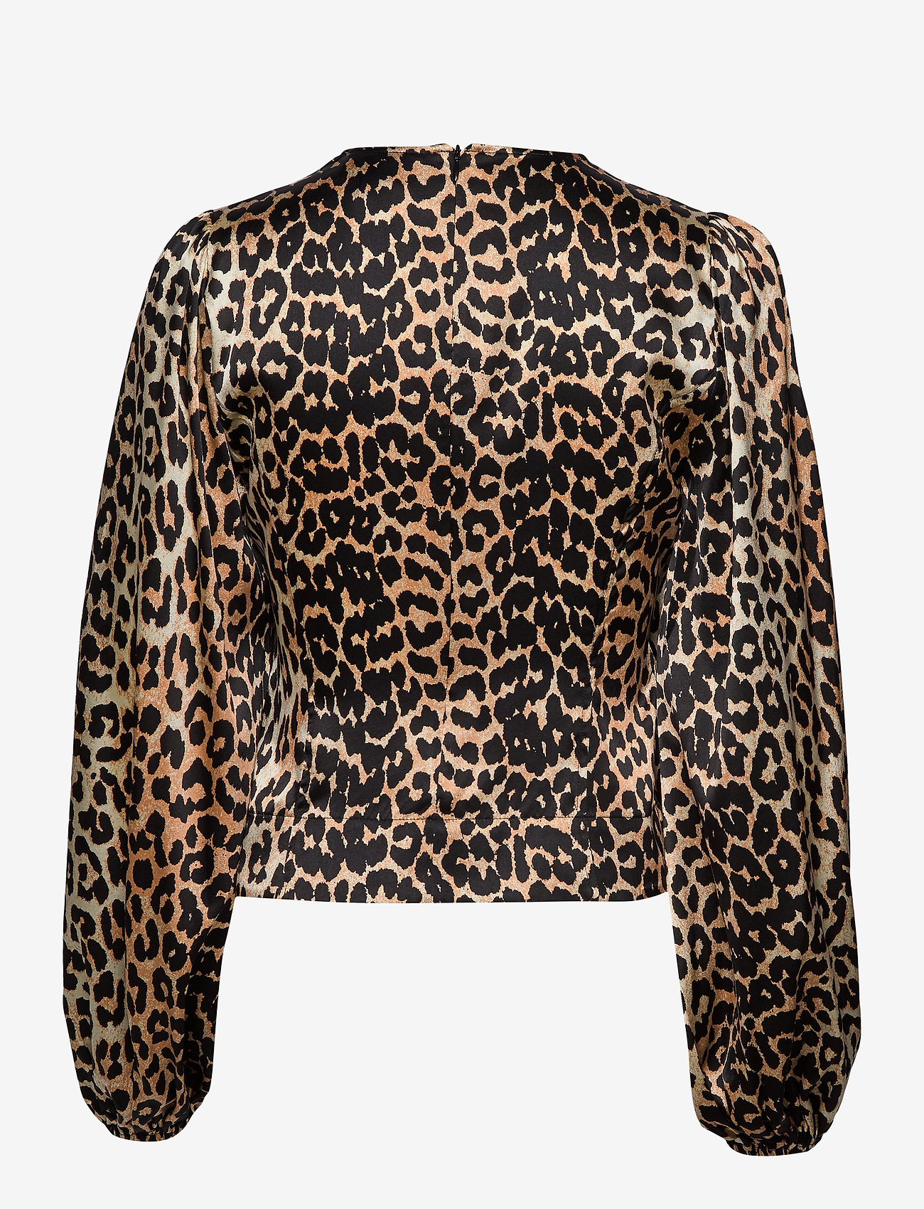 Ganni - Silk Stretch Satin - leopard - 1