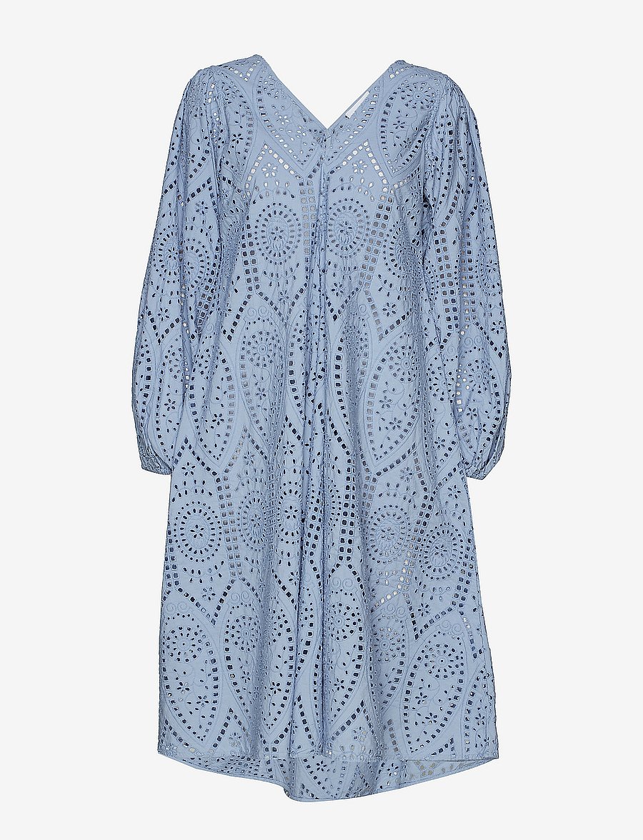 ganni broderie anglaise mini dress Broderie Anglaise Mini Dress