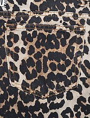 Ganni - Print Denim Slit Pants - leopard - 4