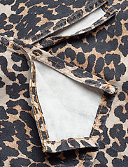 Ganni - Print Denim Slit Pants - leopard - 5