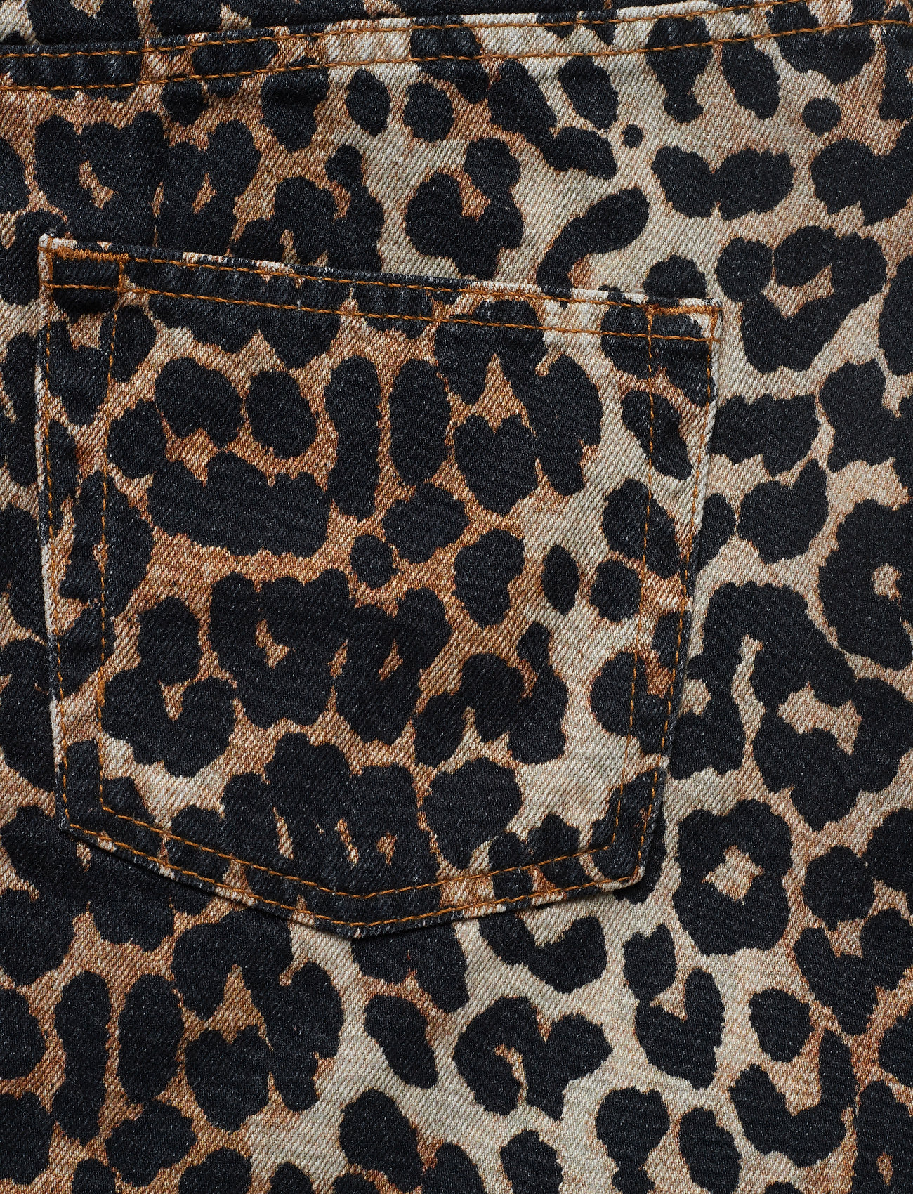 Ganni - Print Denim Skirt - leopard - 4