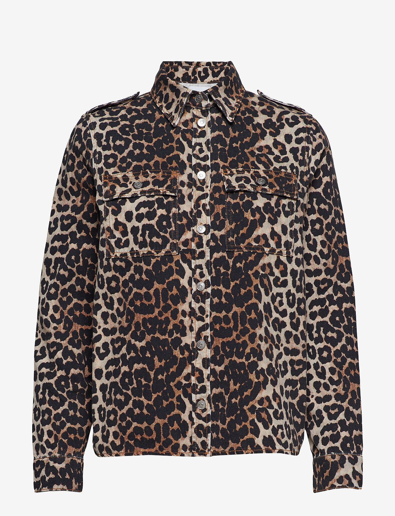 Ganni - Print Denim - leopard - 0