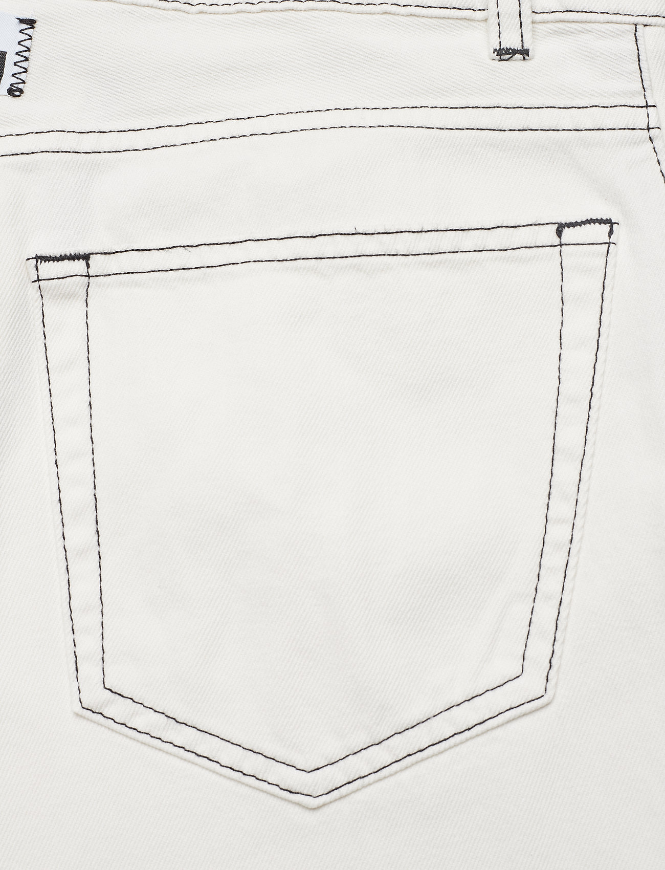 Ganni - Washed Denim Wide Pants - bright white - 4