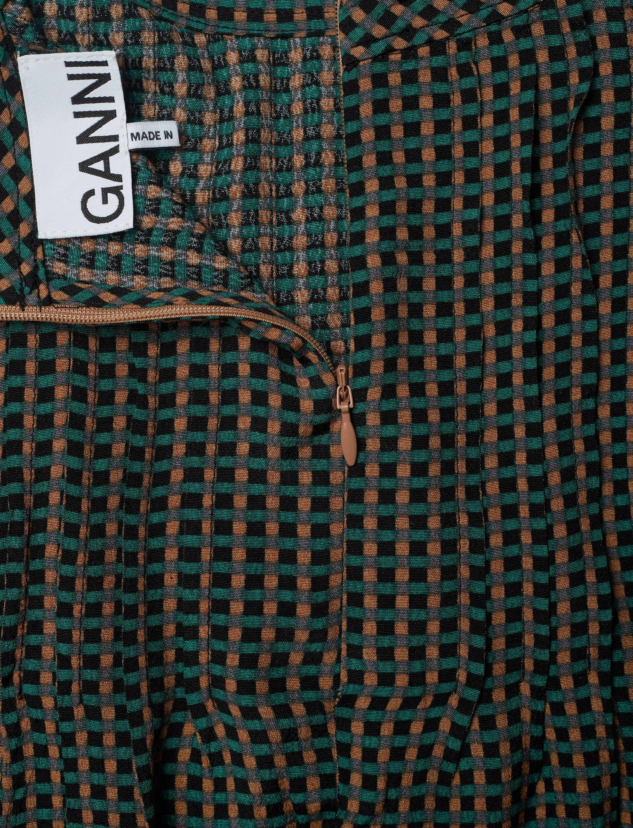 Ganni - Printed Crepe - tiger's eye - 3