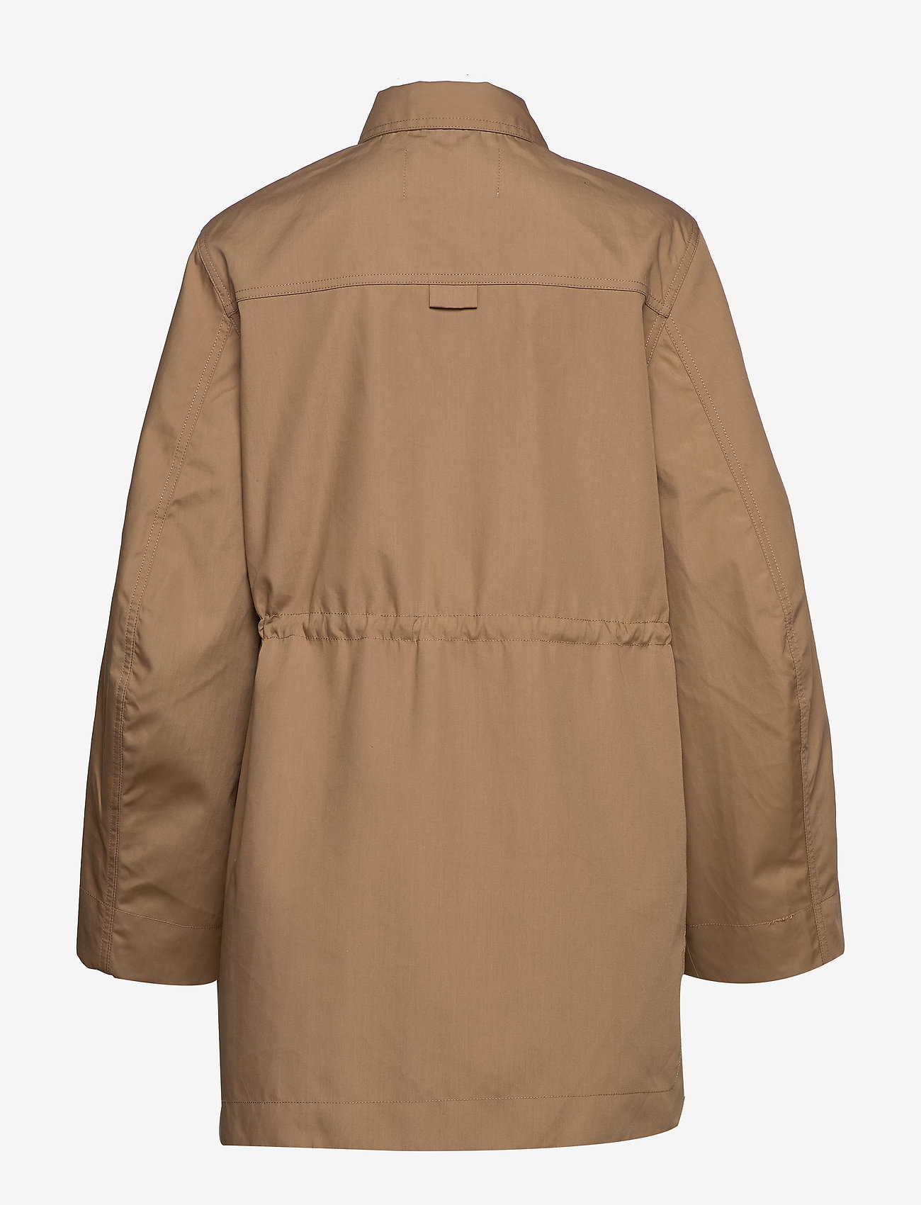 Ganni - Double Cotton Shirt Jacket - tiger's eye - 2