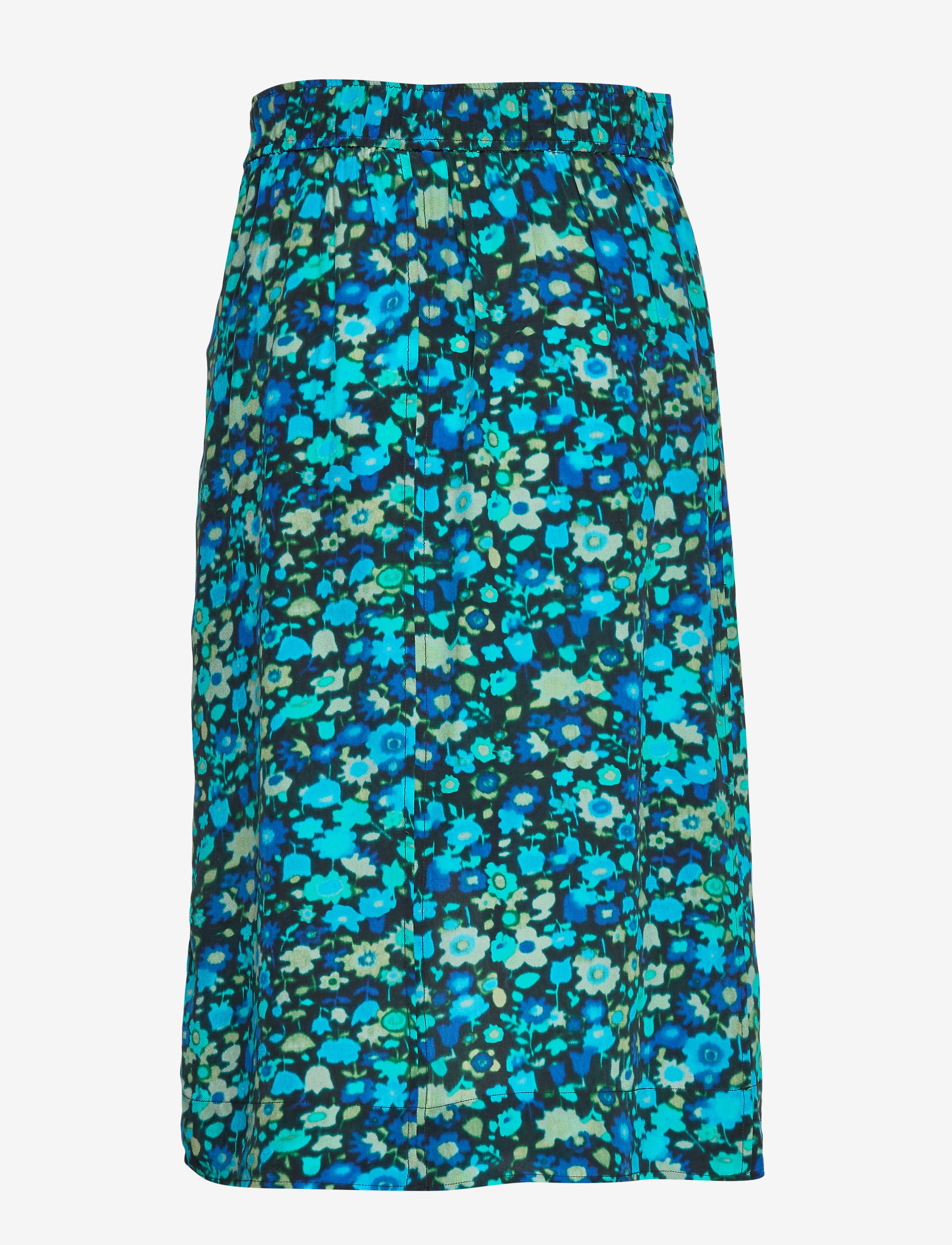 Ganni - Silk Mix Skirt - azure blue - 1