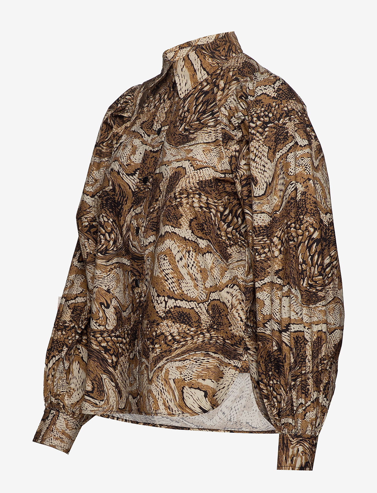 Ganni - Printed Cotton Poplin - tiger's eye - 2