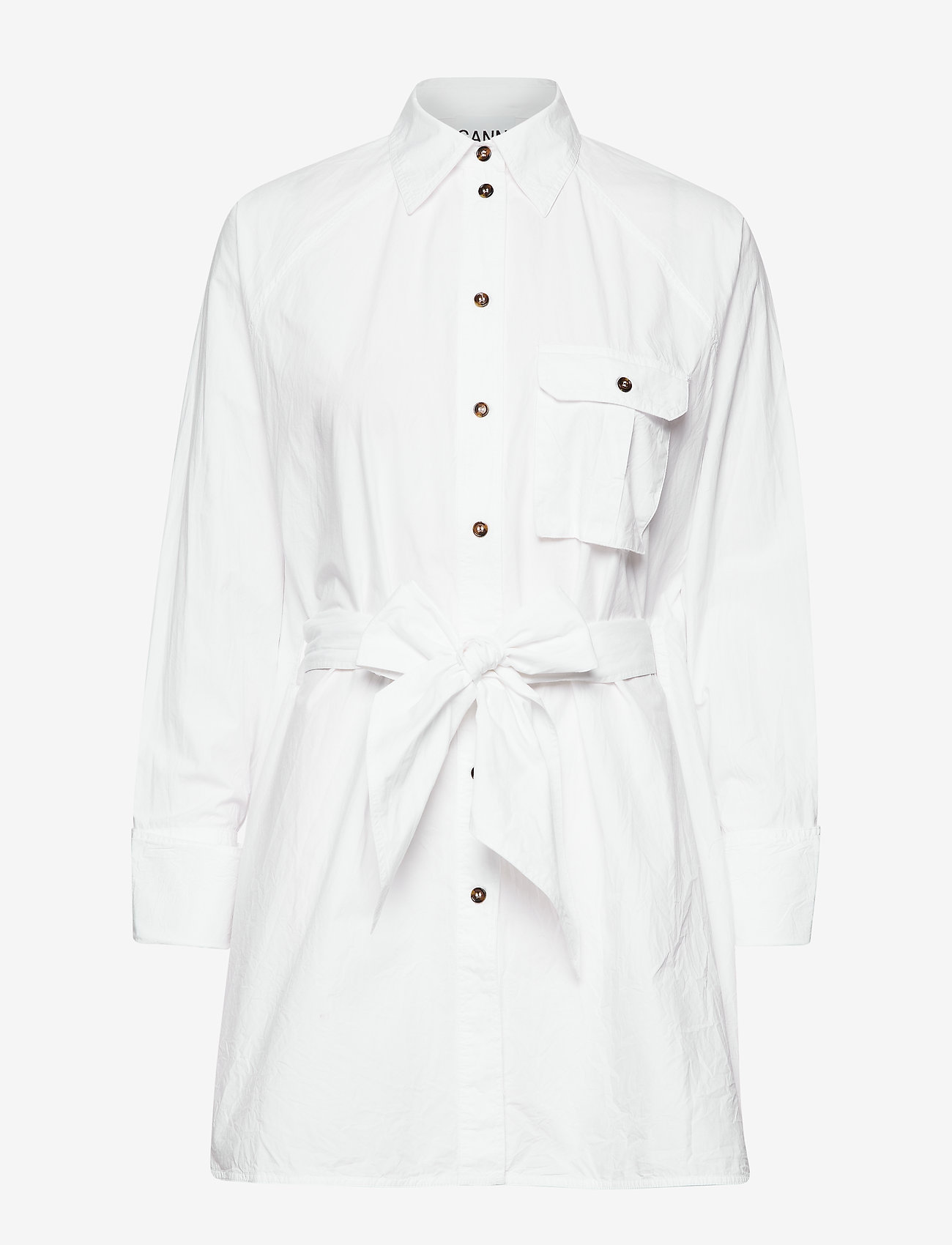 Ganni - Cotton Poplin - bright white - 0