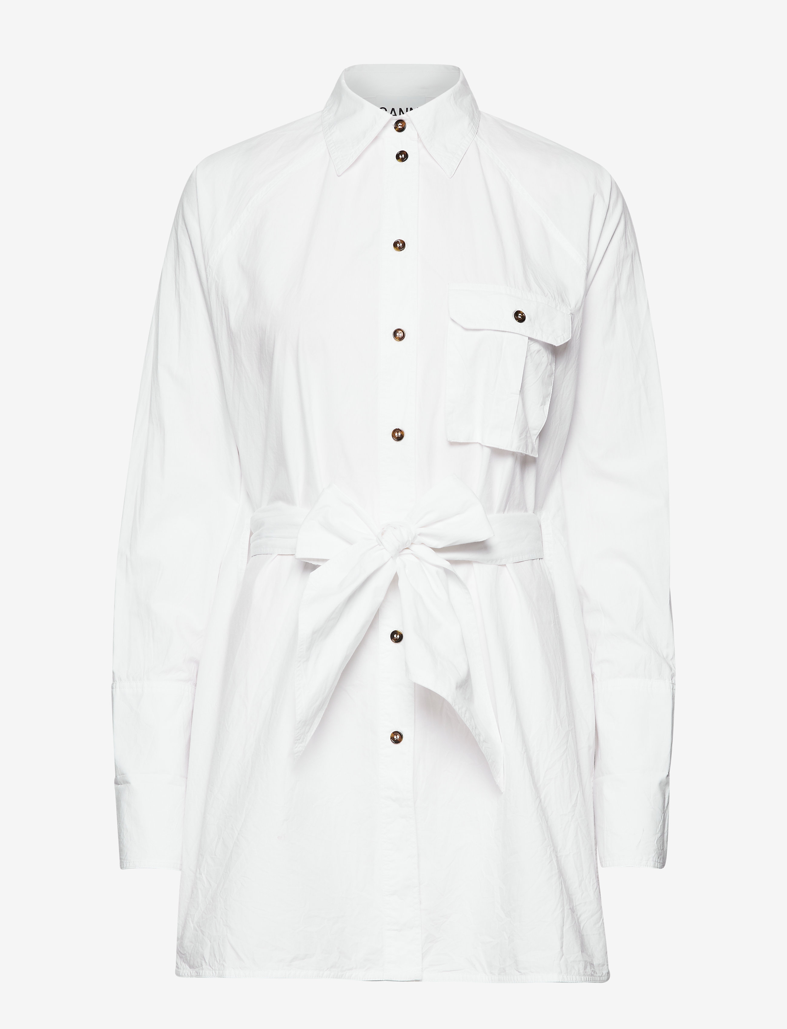 Ganni - Cotton Poplin - bright white - 2