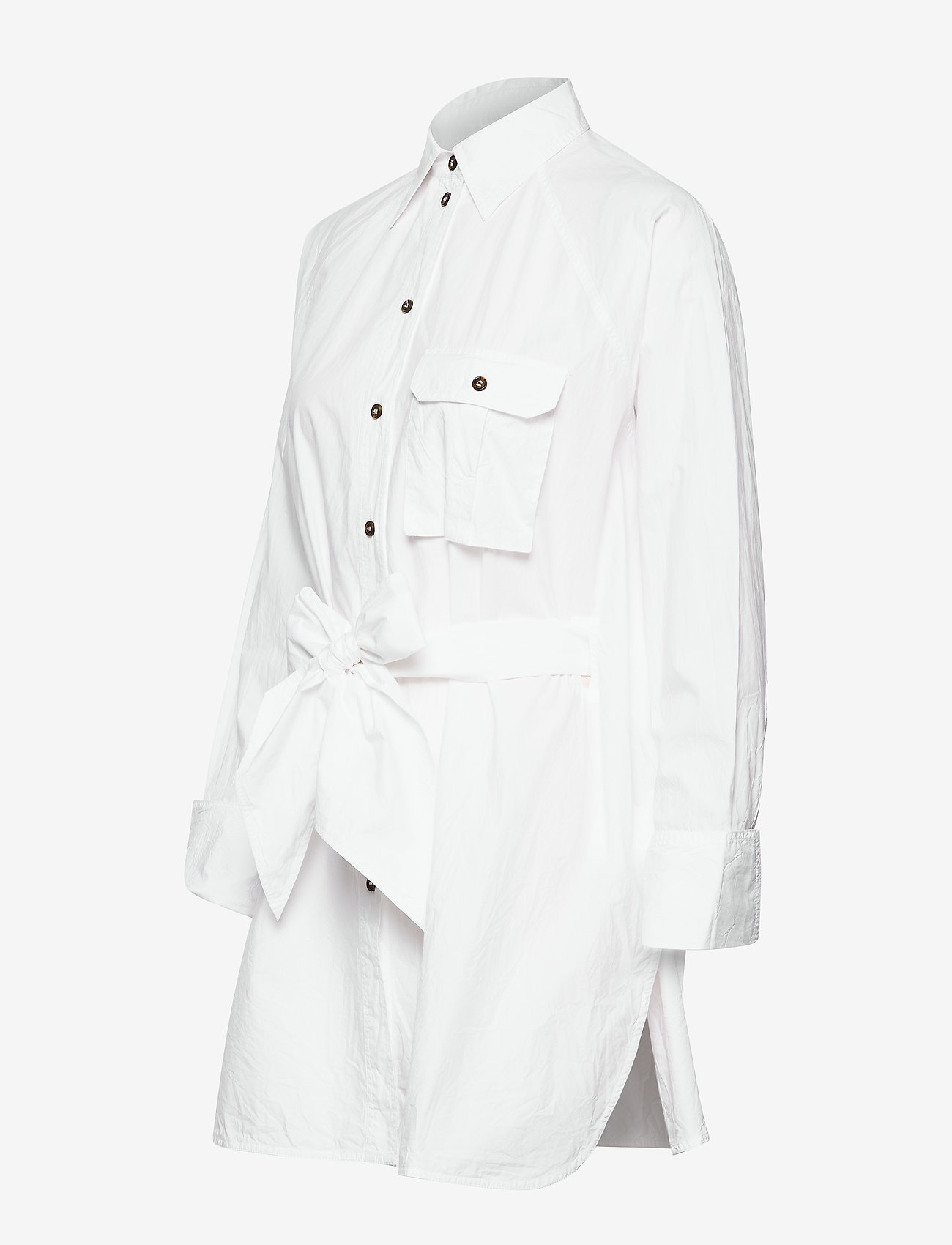 Ganni - Cotton Poplin - bright white - 4