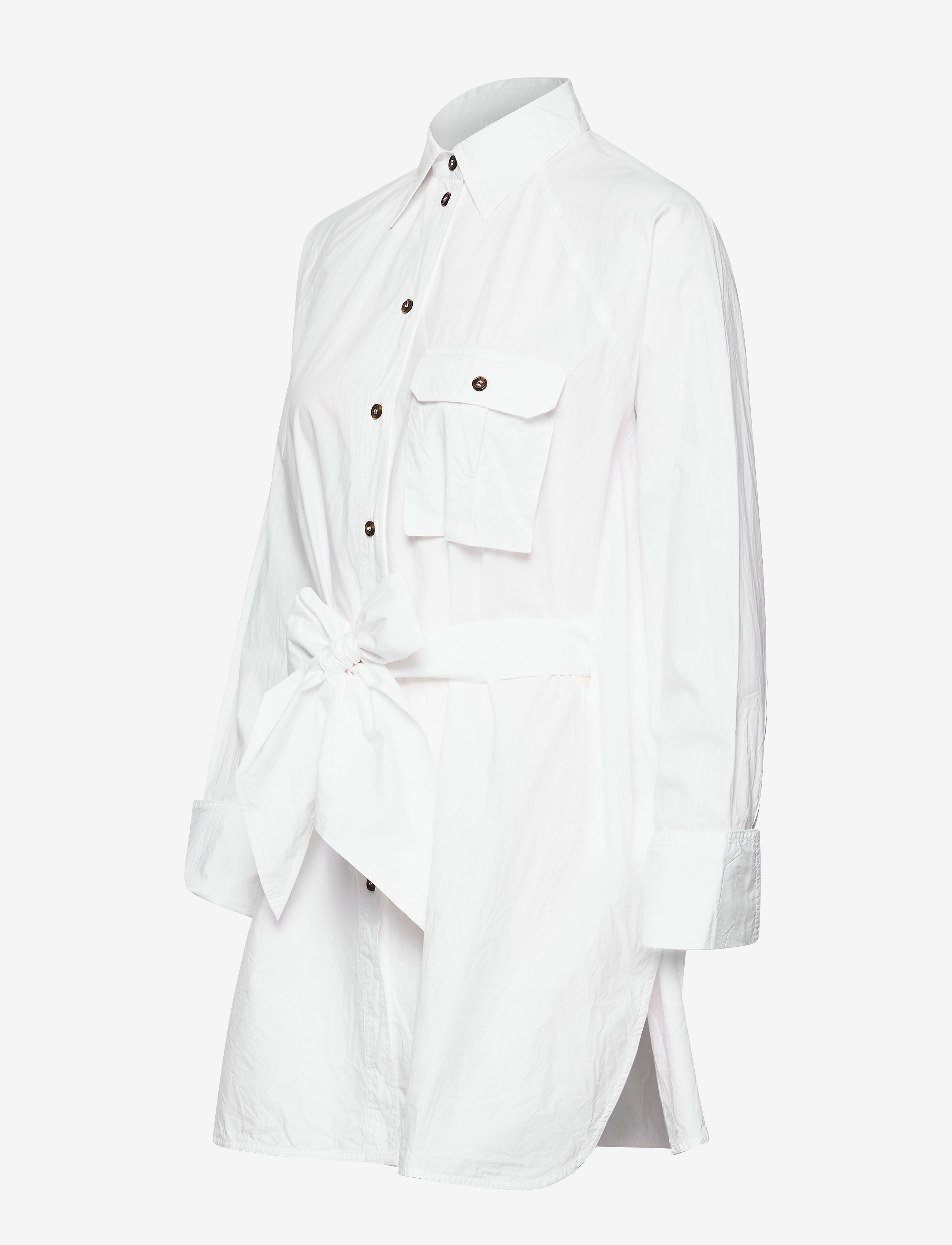 Ganni - Cotton Poplin - bright white - 4