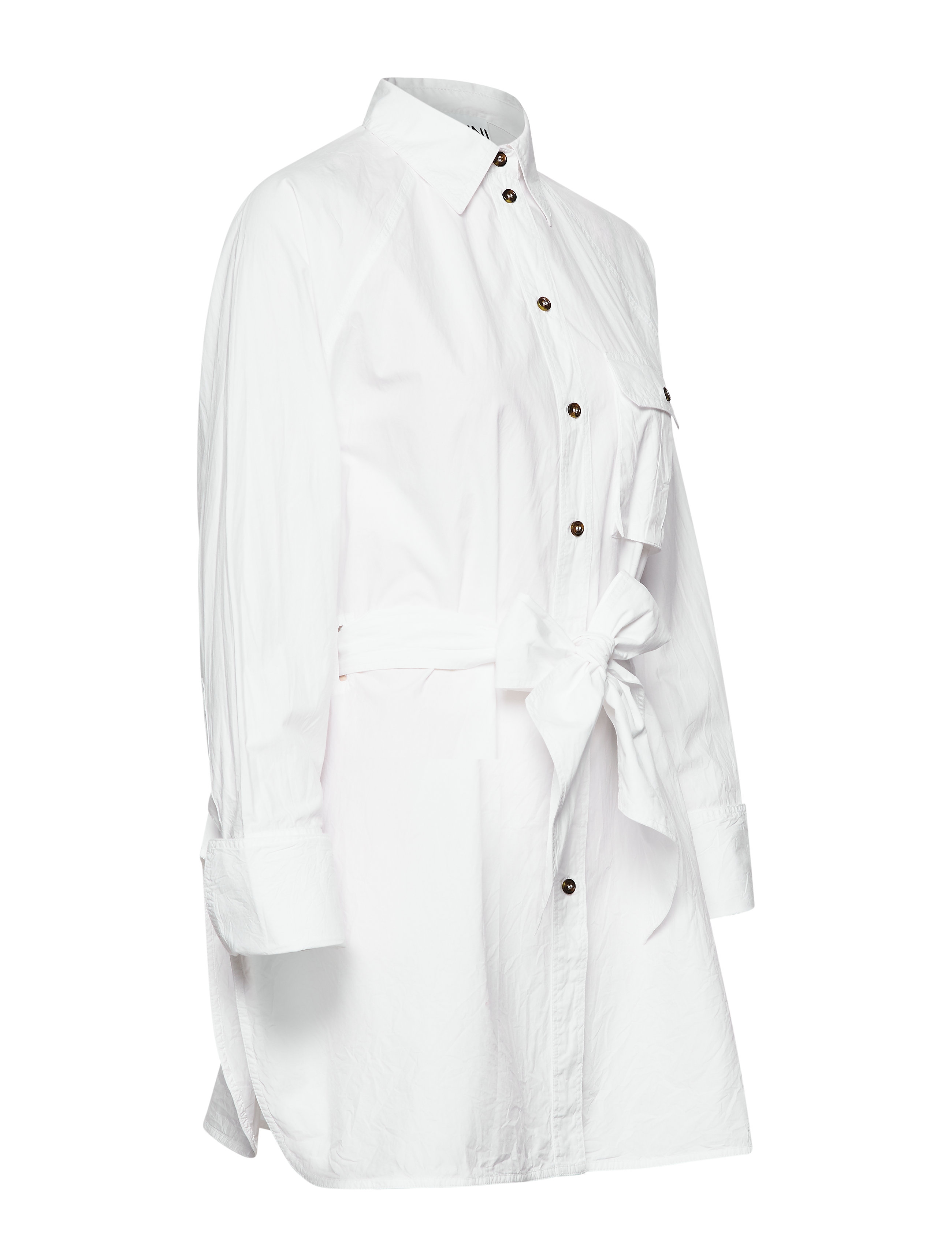 Ganni - Cotton Poplin - bright white - 5
