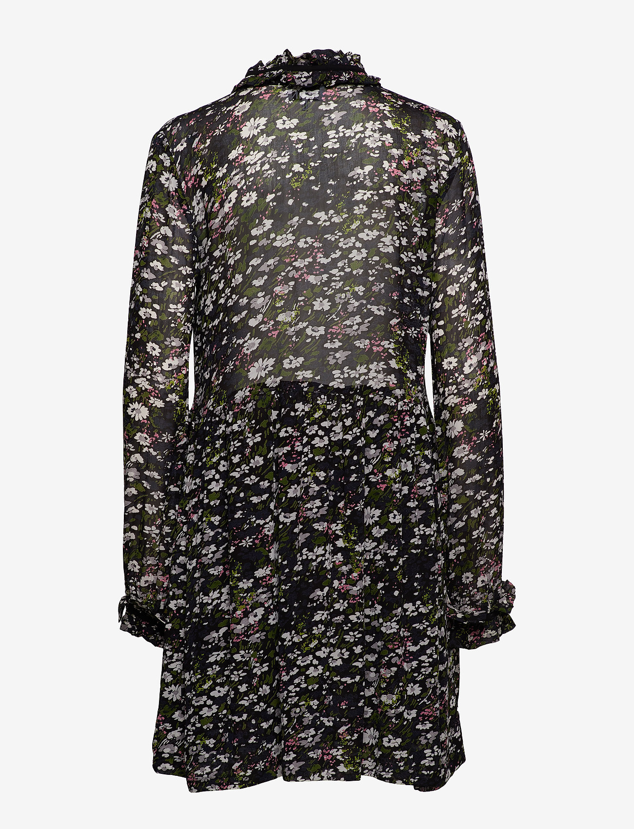 Ganni - Printed Georgette - black - 1