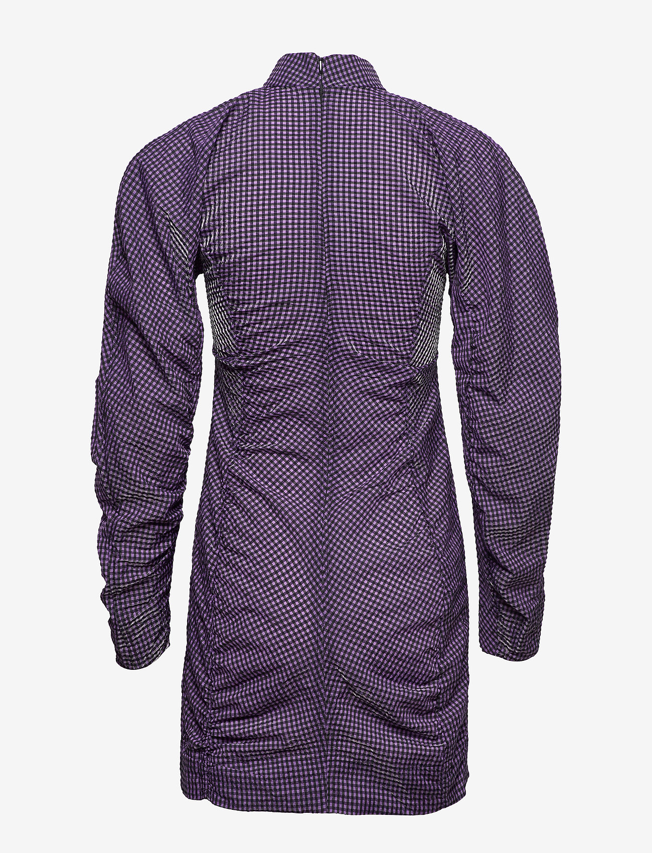 Ganni - Seersucker Check - deep lavender - 1