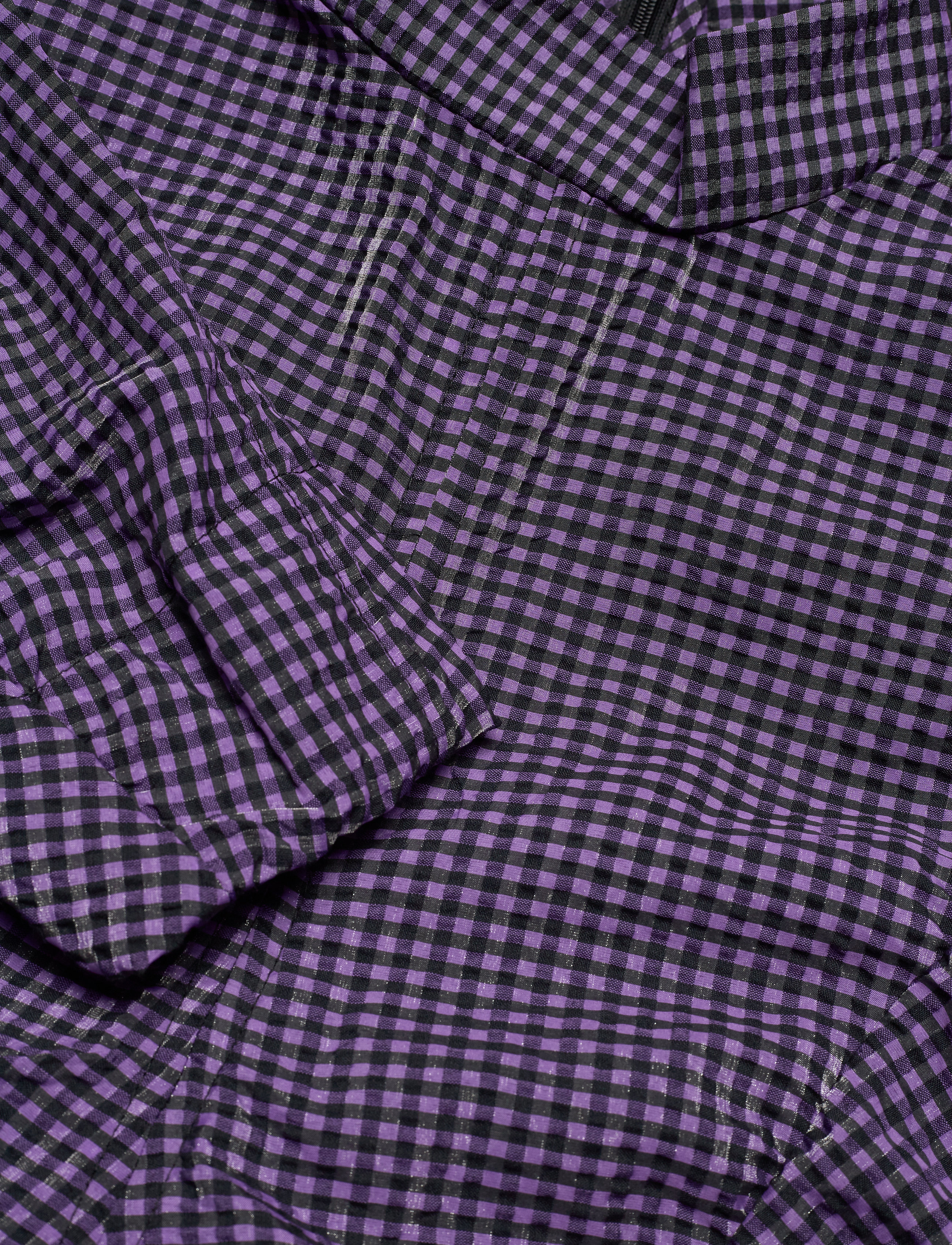 Ganni - Seersucker Check - deep lavender - 2