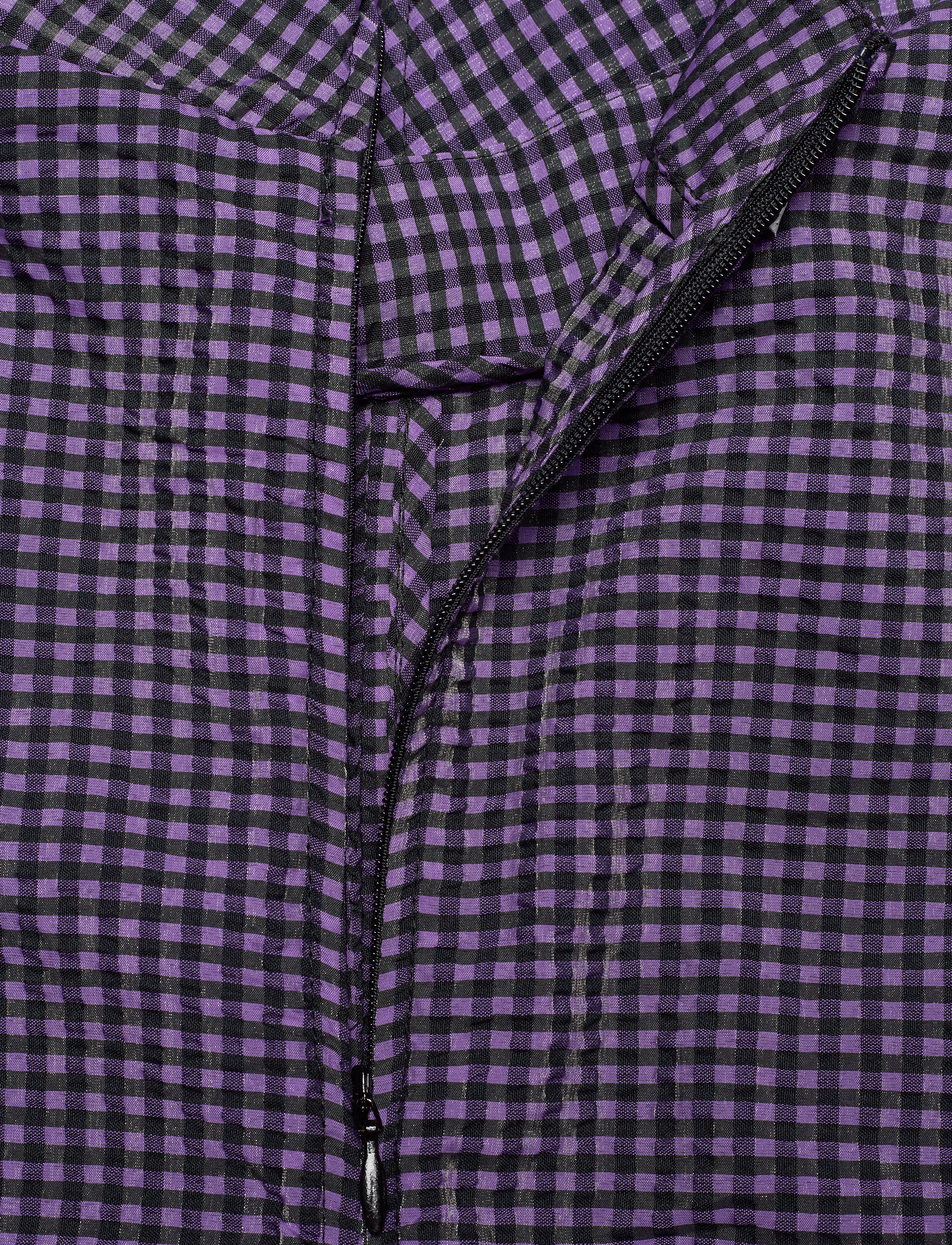 Ganni - Seersucker Check - deep lavender - 3