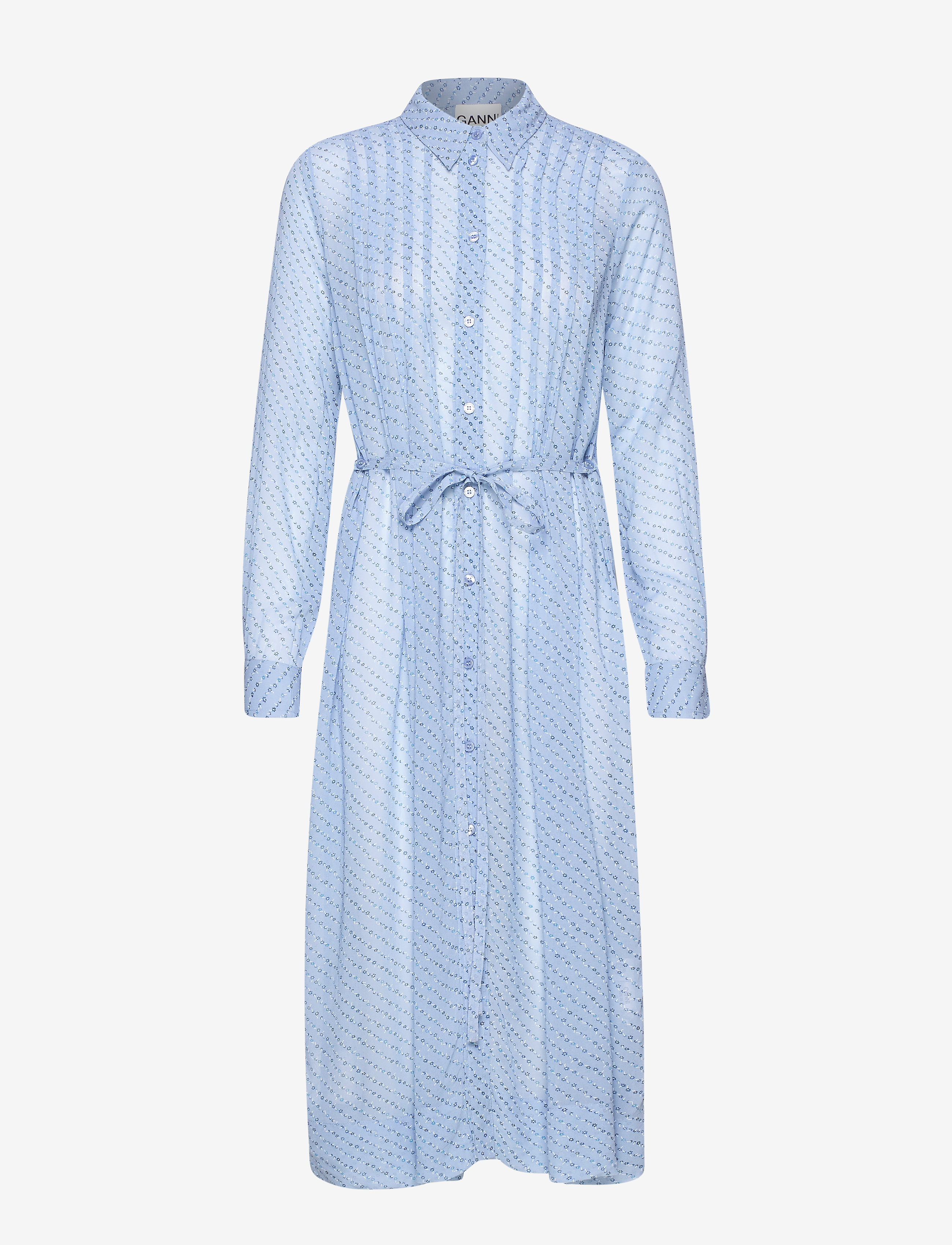 Ganni - Printed Georgette - forever blue - 2