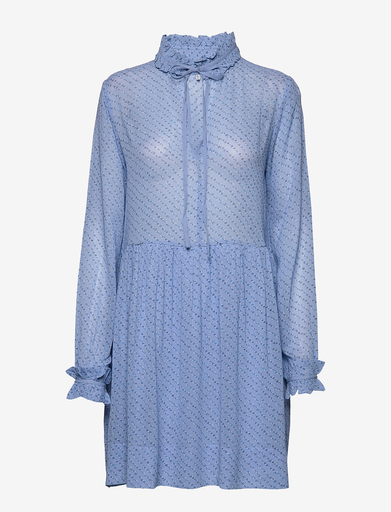 Ganni - Printed Georgette - forever blue - 0