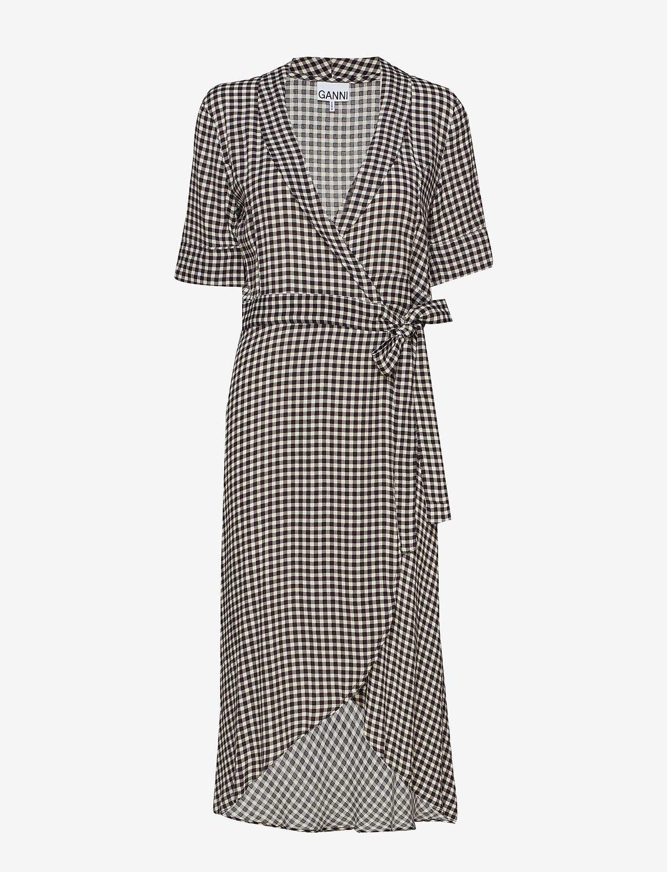 Ganni - Printed Crepe - black - 0