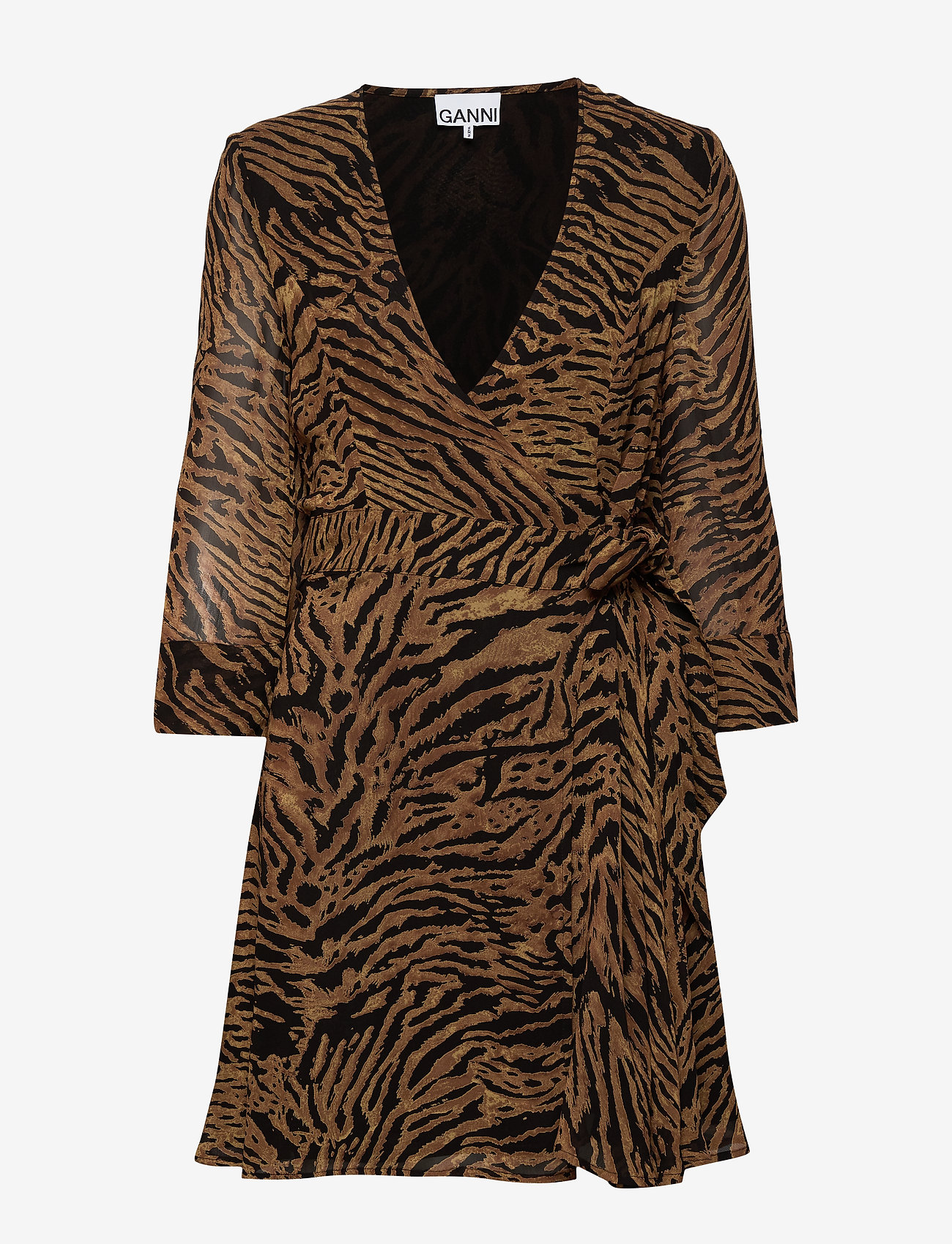 Ganni - Printed Georgette - tiger - 0