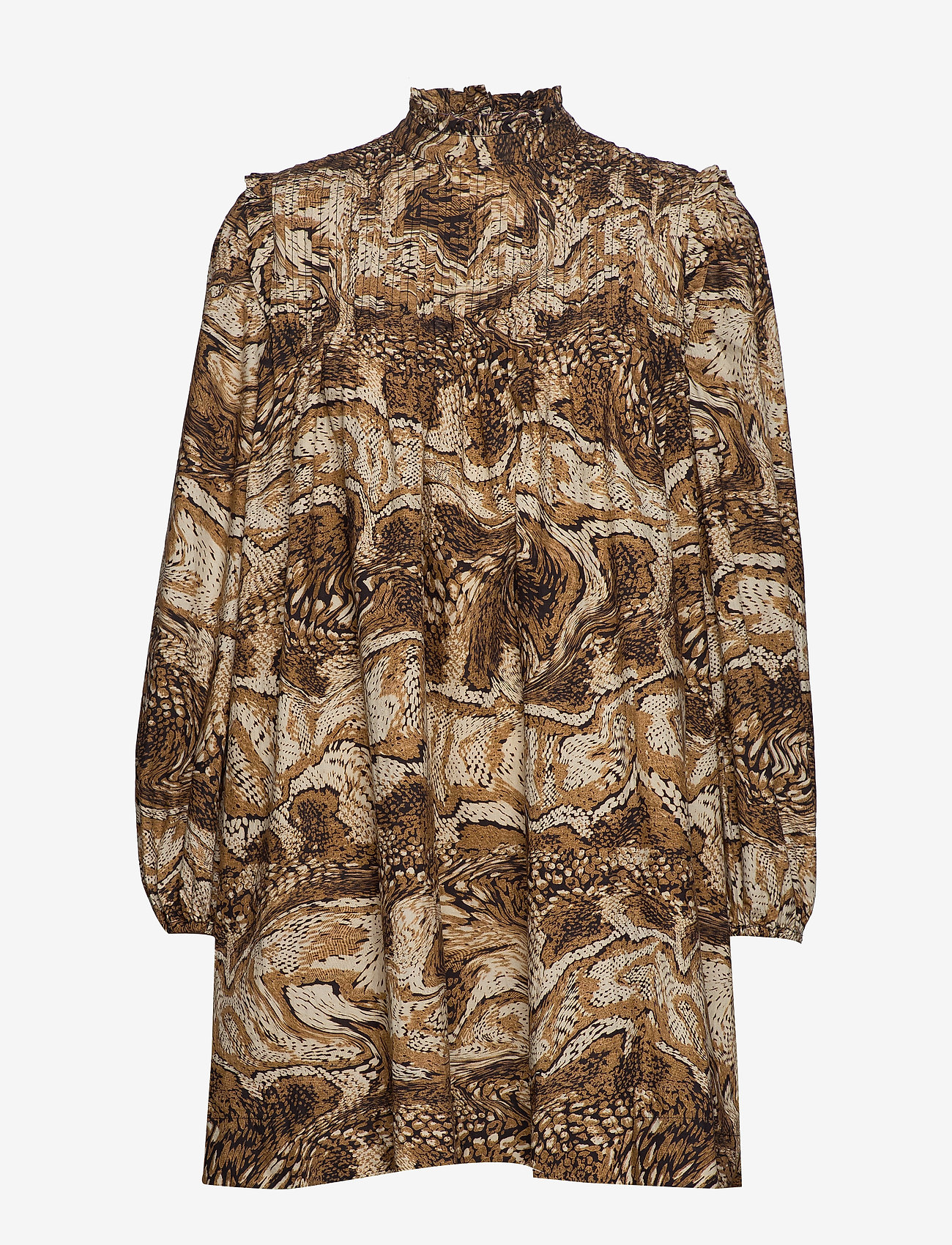Ganni - Printed Cotton Poplin - tiger's eye - 0