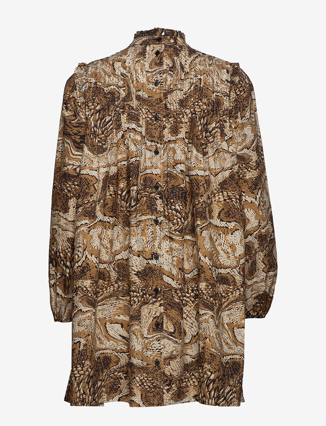 Ganni - Printed Cotton Poplin - tiger's eye - 1
