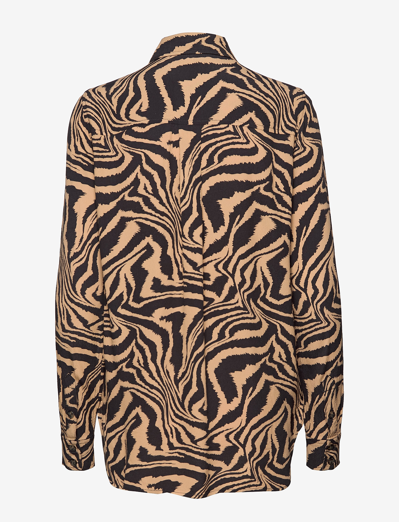 Ganni - Printed Crepe - tannin - 1