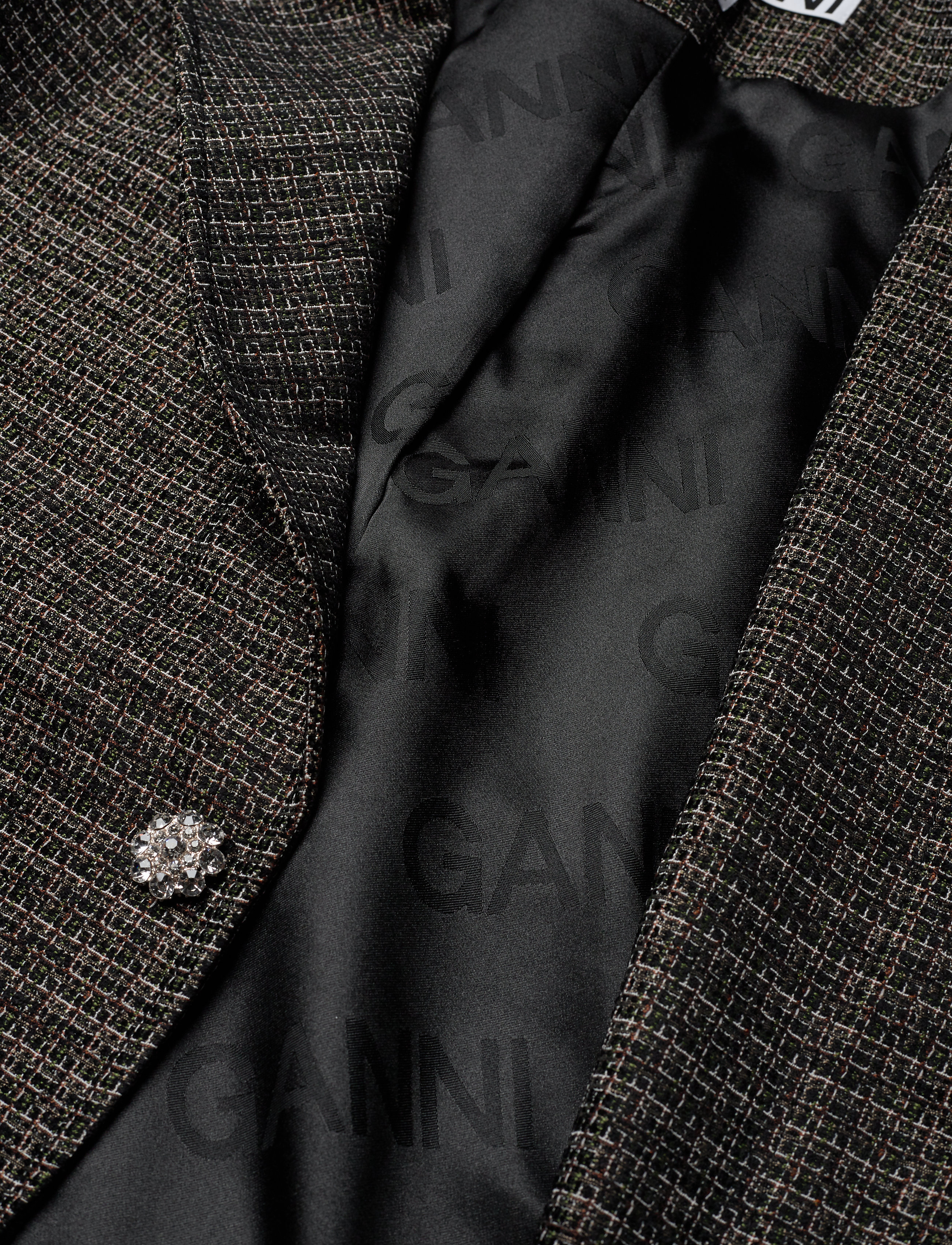 Ganni - Slub Suiting - black - 4