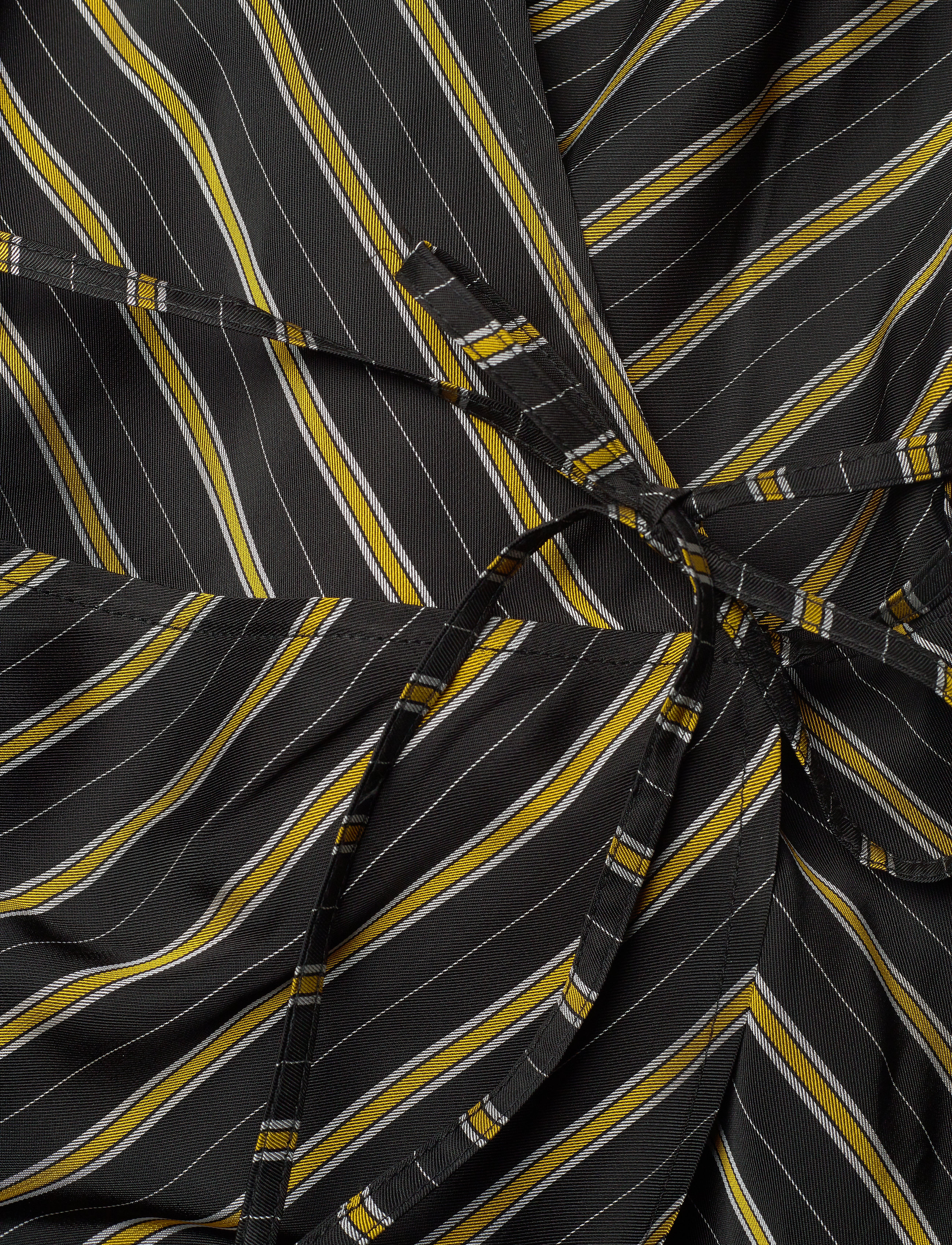 Ganni - Viscose Stripe - black - 3