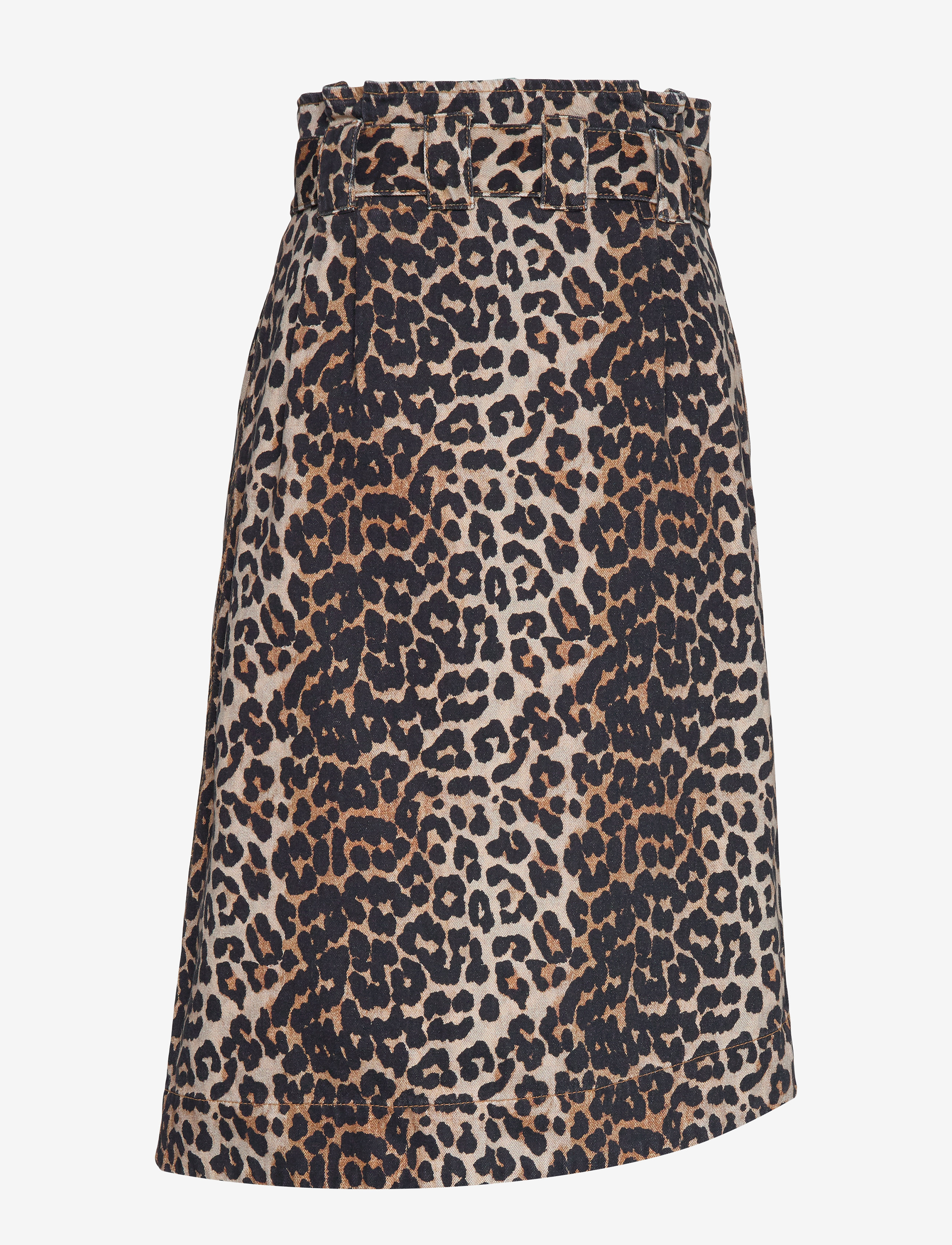 Ganni - Print Denim Skirt - leopard - 1