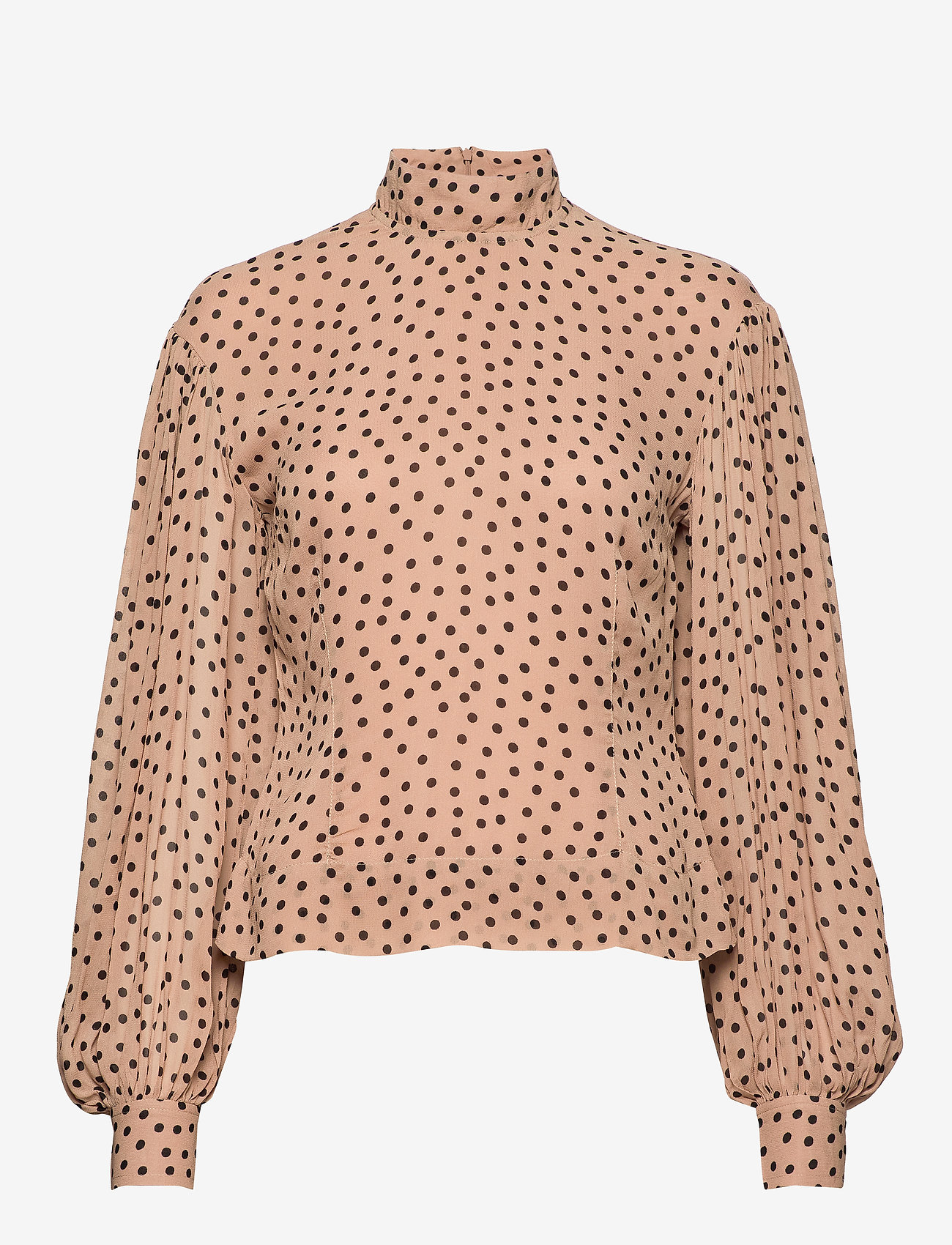 Ganni - Printed Georgette - tannin - 0