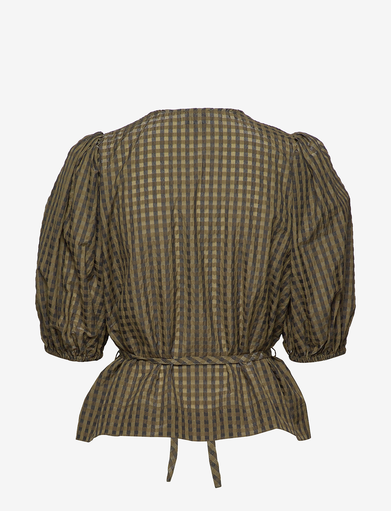 Ganni - Seersucker Check - kalamata - 1