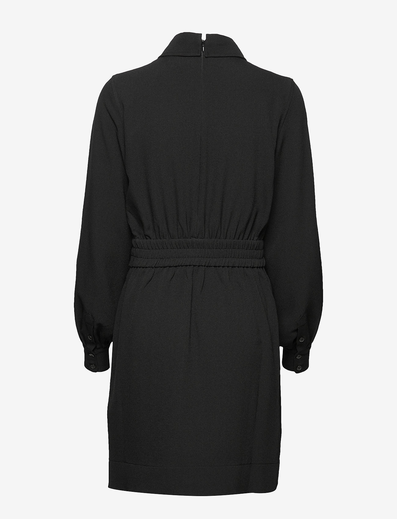 Ganni - Heavy Crepe Mini Dress - black - 1