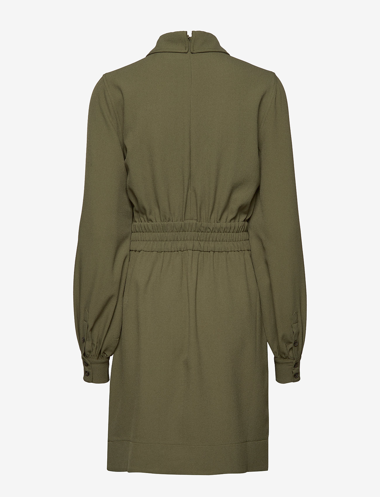 Ganni - Heavy Crepe Mini Dress - kalamata - 1