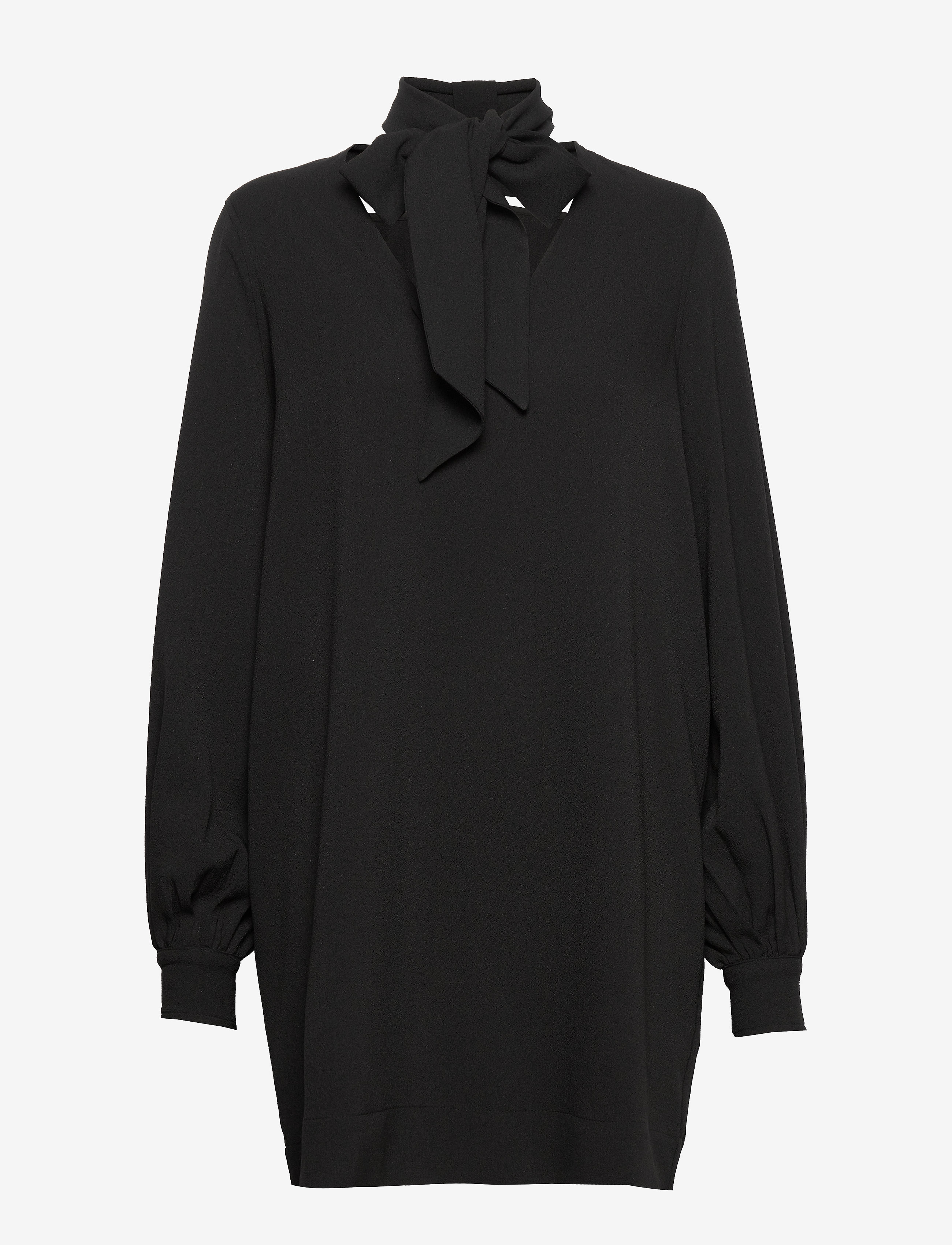 Ganni - Heavy Crepe Dress - black - 0