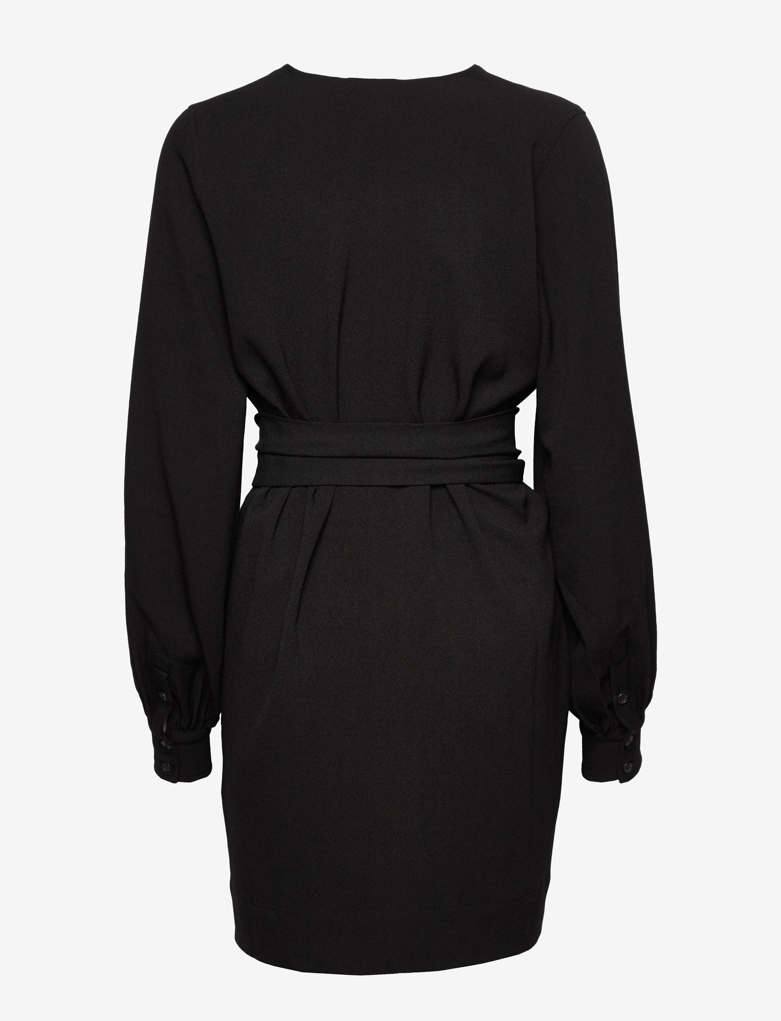 Ganni - Heavy Crepe Dress - black - 3